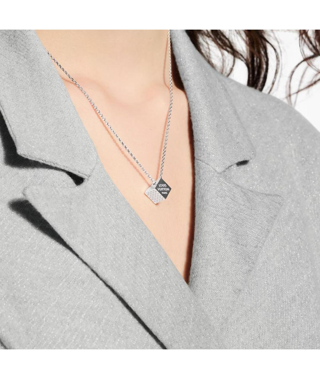 LOUIS VUITTON Серебряное колье, фото 4