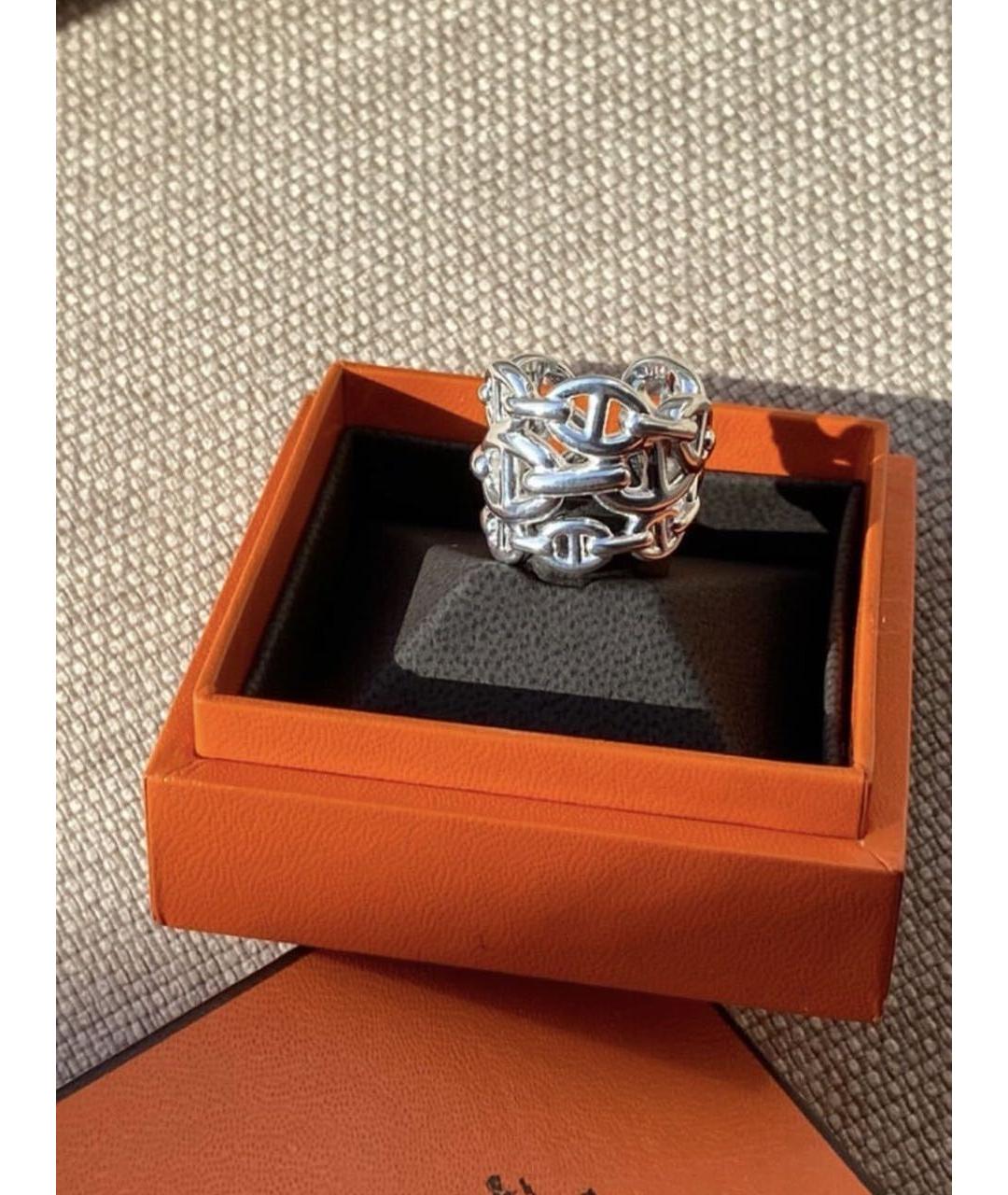HERMES Серебряное серебряное кольцо, фото 2