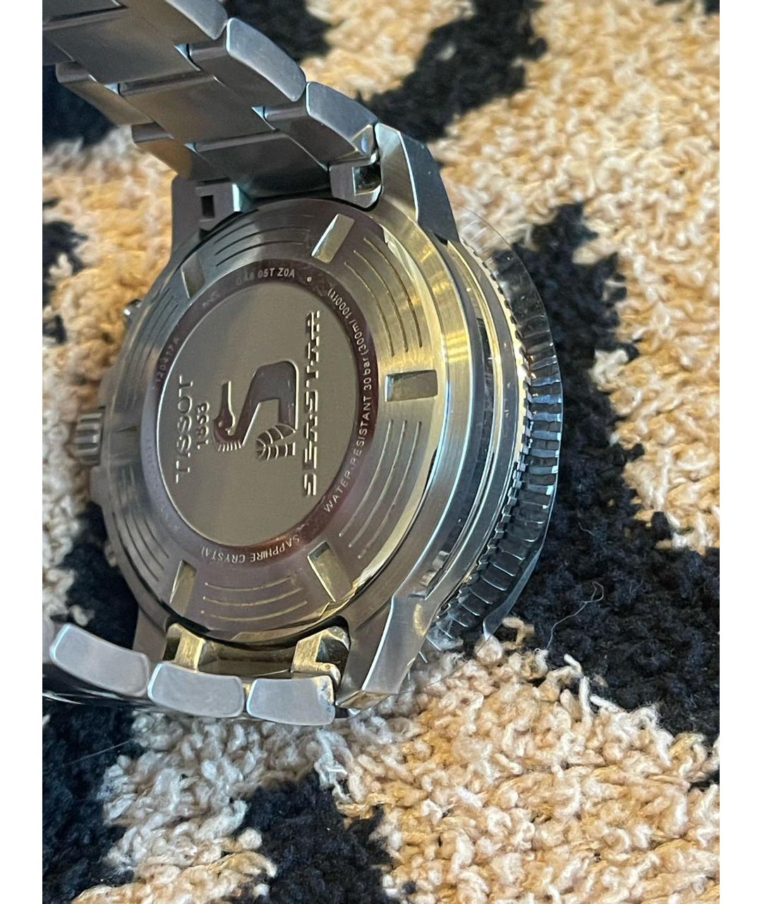 TISSOT Оранжевые стальные часы, фото 3