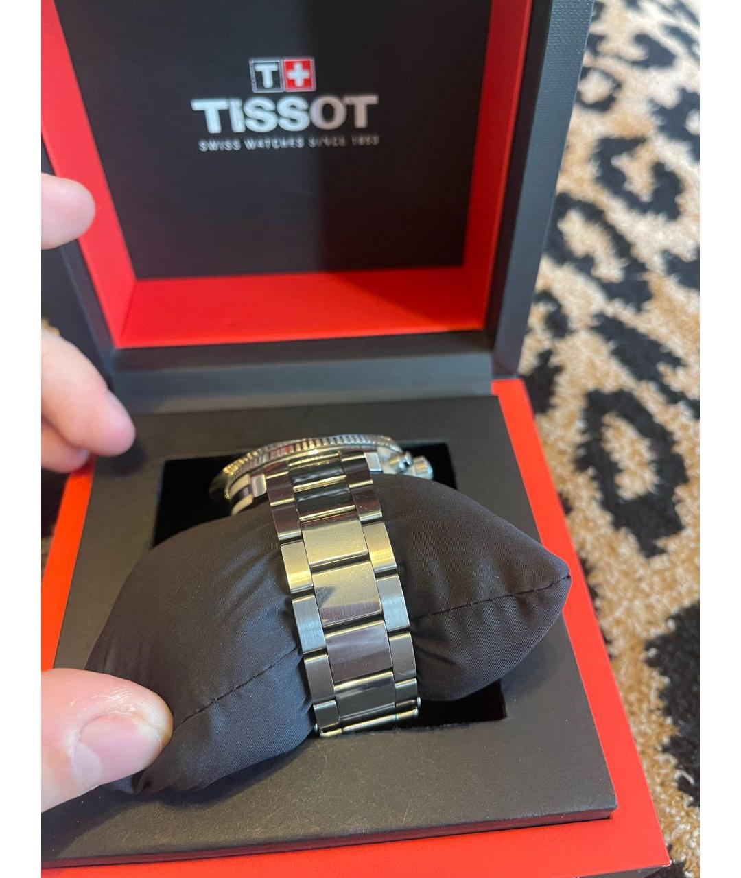 TISSOT Оранжевые стальные часы, фото 5