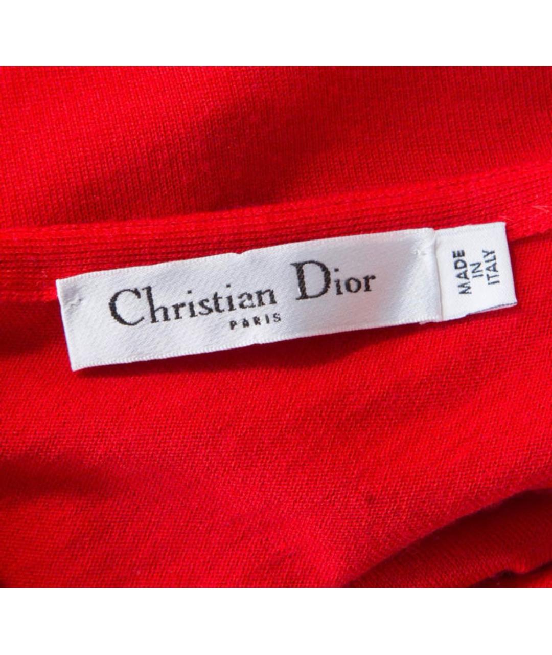 CHRISTIAN DIOR Мульти шерстяное повседневное платье, фото 3
