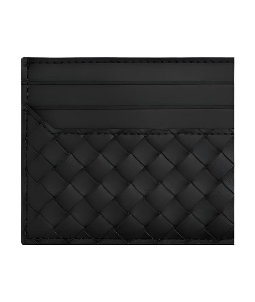 BOTTEGA VENETA Черный кожаный кардхолдер, фото 5