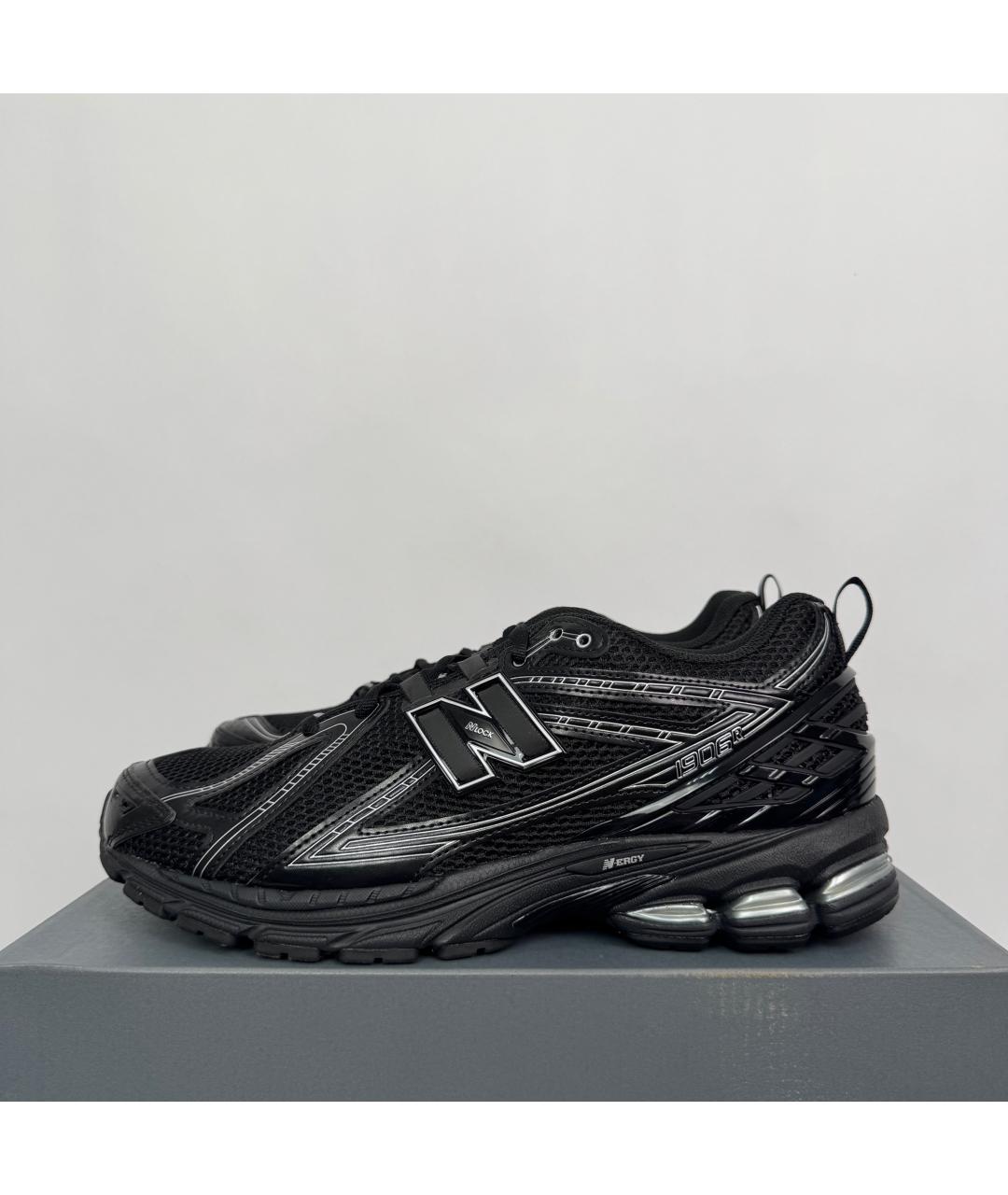 NEW BALANCE Черные текстильные низкие кроссовки / кеды, фото 2