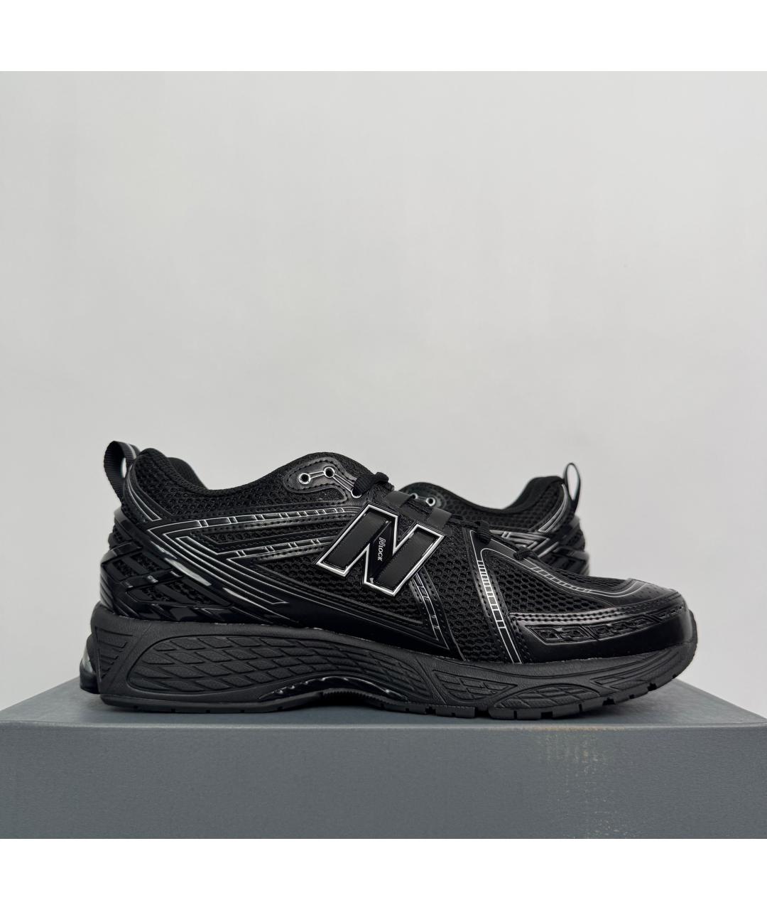 NEW BALANCE Черные текстильные низкие кроссовки / кеды, фото 3