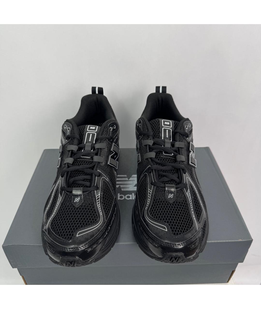 NEW BALANCE Черные текстильные низкие кроссовки / кеды, фото 4