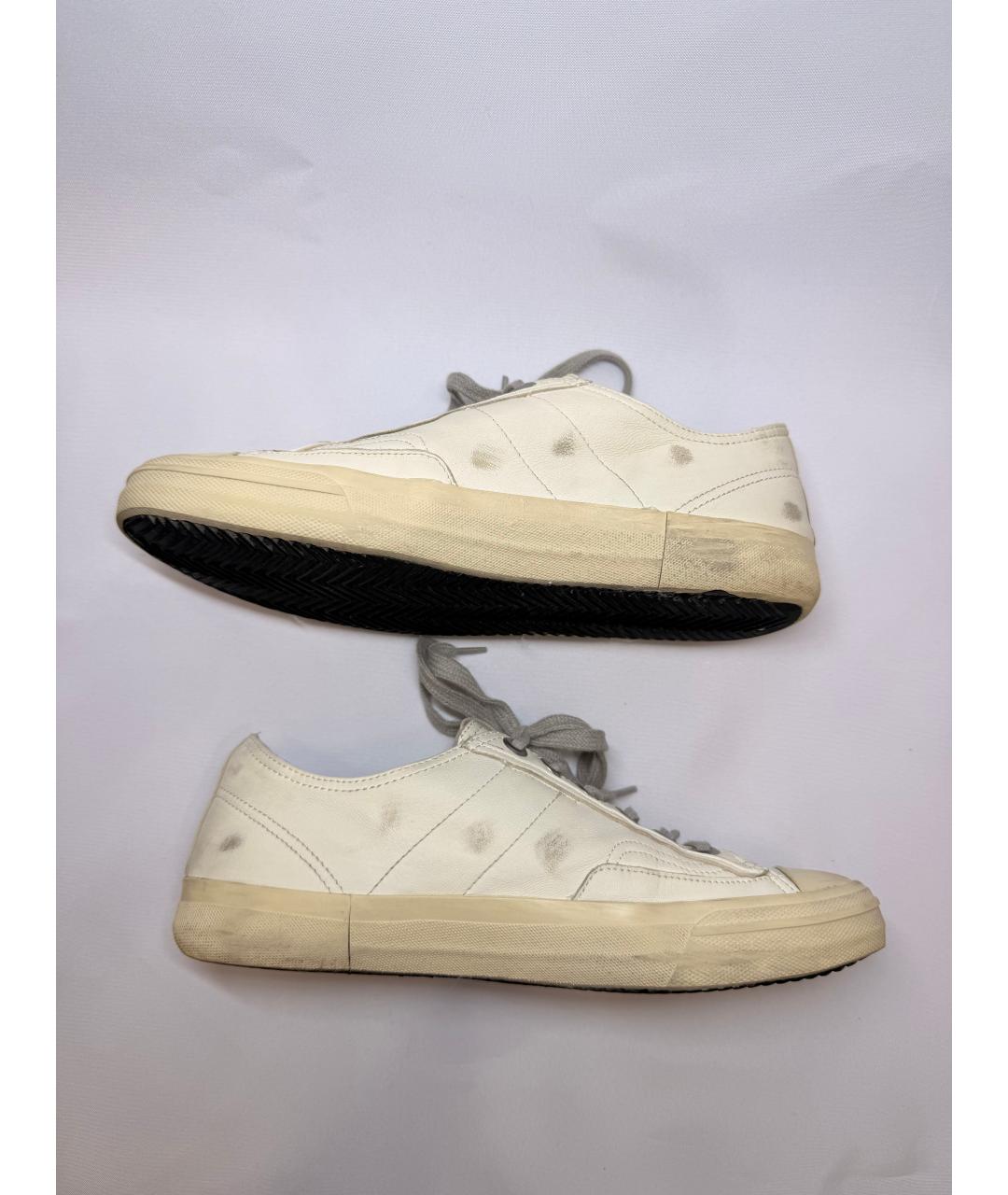 GOLDEN GOOSE Белые кожаные кеды, фото 4