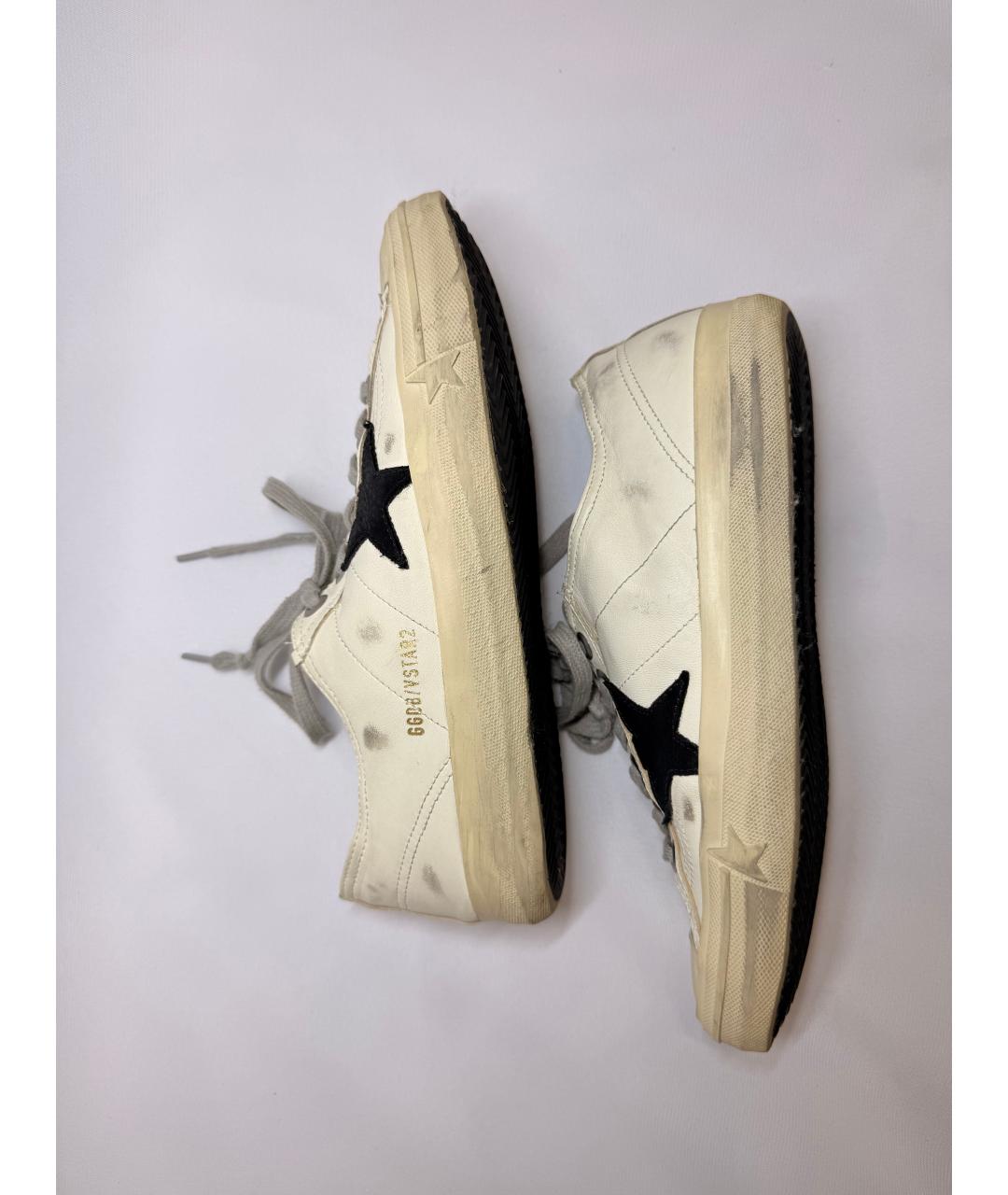 GOLDEN GOOSE Белые кожаные кеды, фото 7