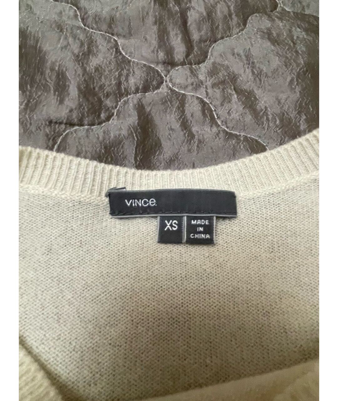 VINCE Белый кашемировый джемпер / свитер, фото 2