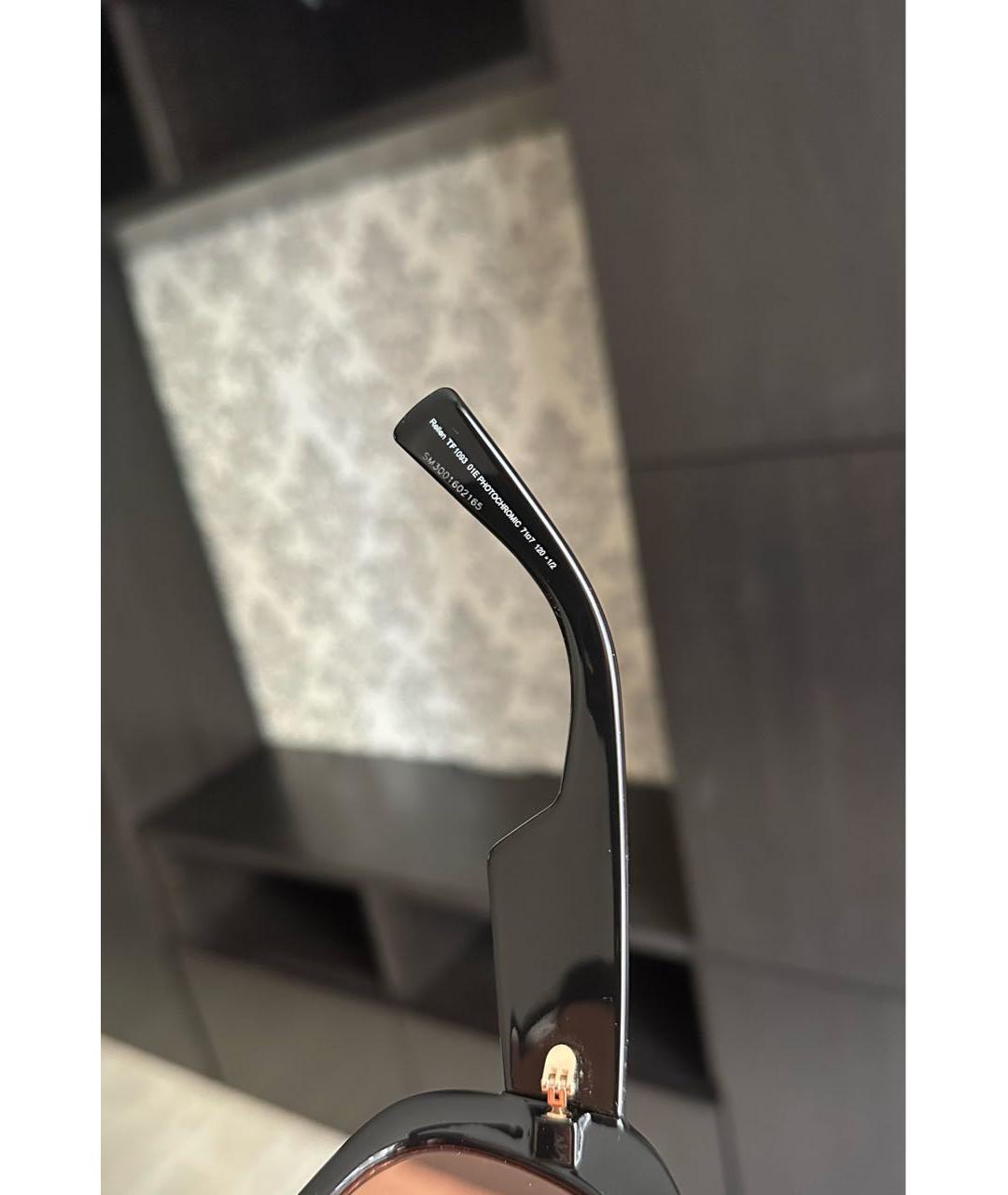 TOM FORD Черные пластиковые солнцезащитные очки, фото 5