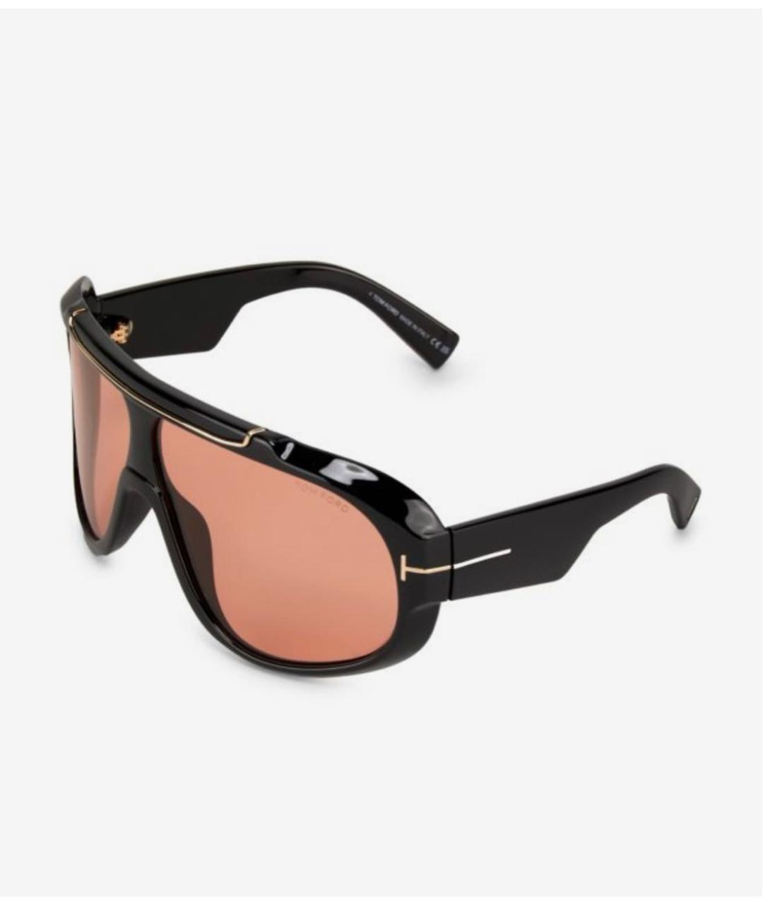 TOM FORD Черные пластиковые солнцезащитные очки, фото 2