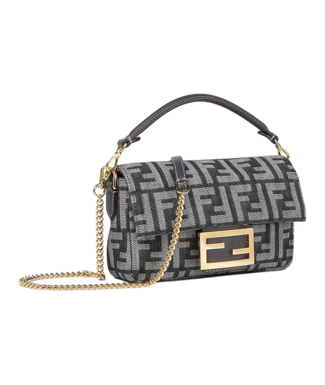FENDI Темно-синяя канва сумка через плечо, фото 2