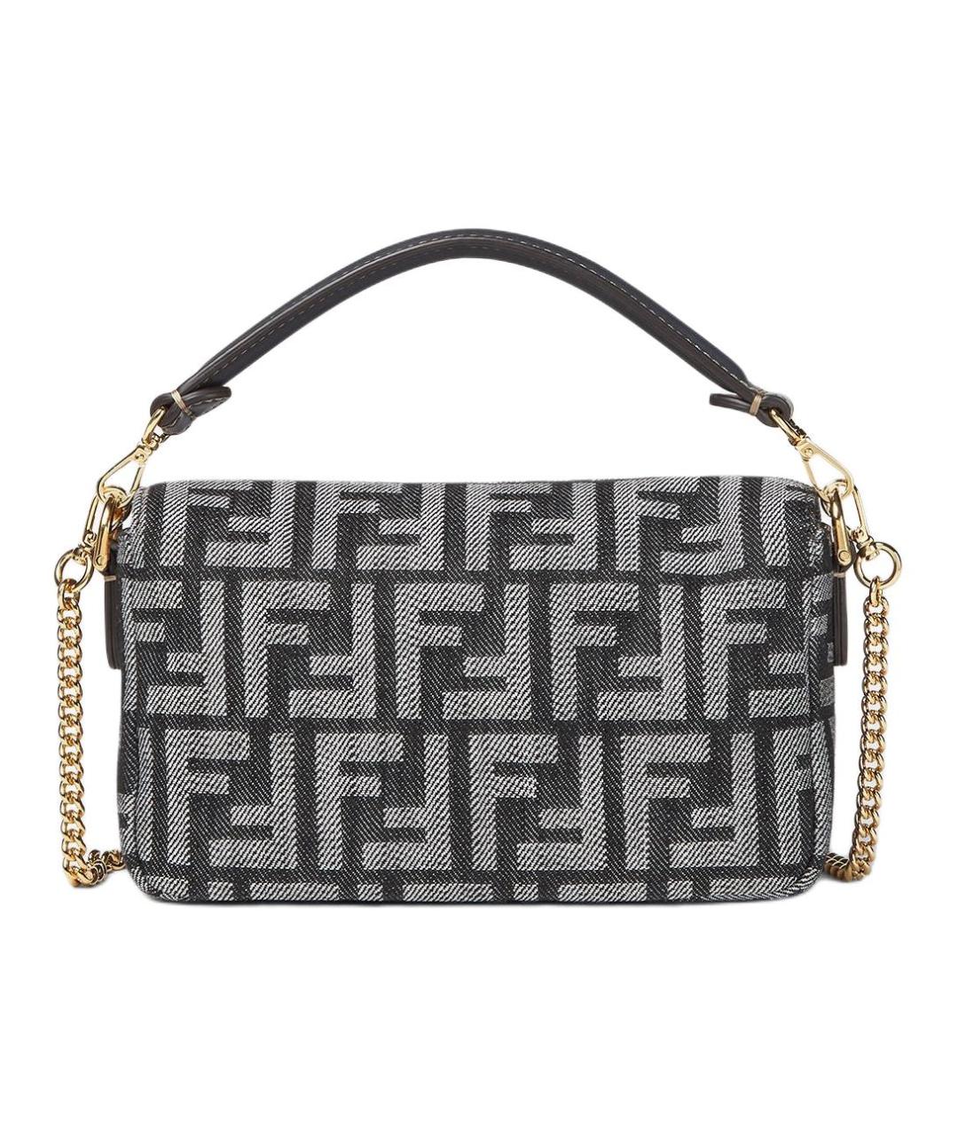 FENDI Темно-синяя канва сумка через плечо, фото 3