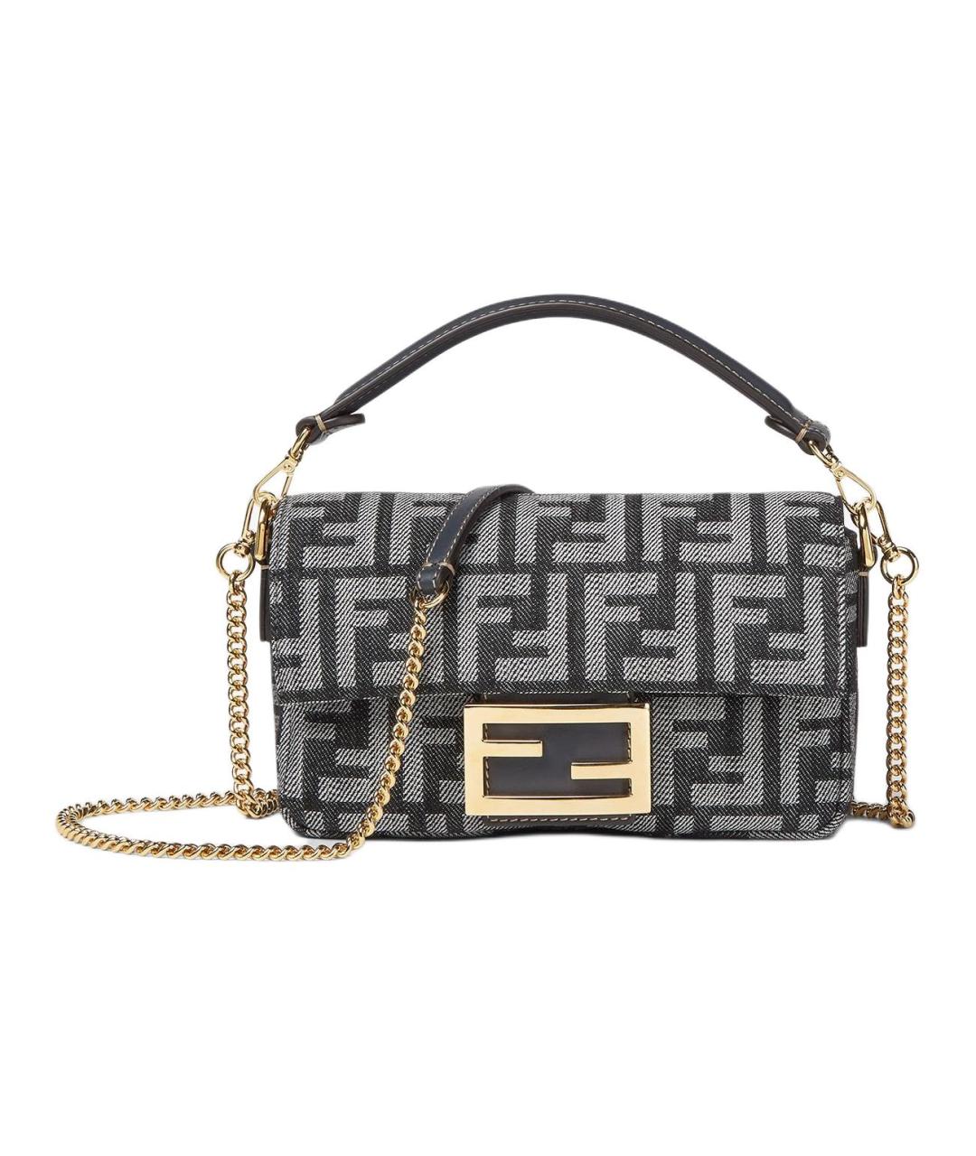 FENDI Темно-синяя канва сумка через плечо, фото 1