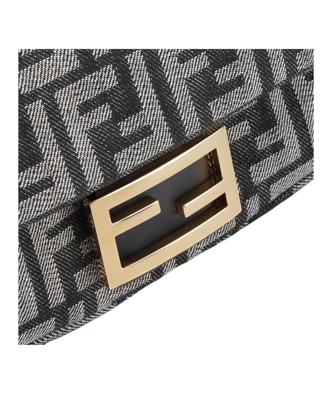 FENDI Темно-синяя канва сумка через плечо, фото 5