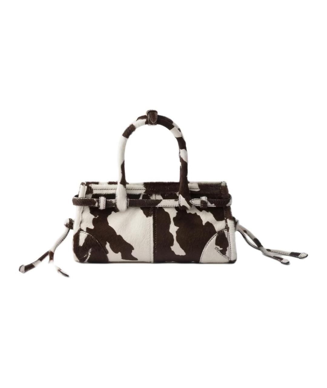 PRADA Коричневая кожаная сумка через плечо, фото 4