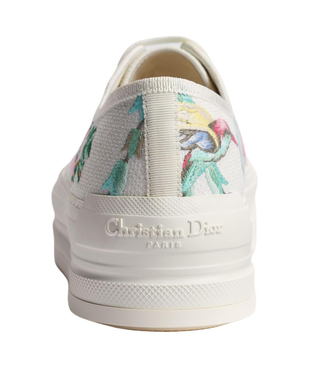 CHRISTIAN DIOR Белые текстильные кеды, фото 4