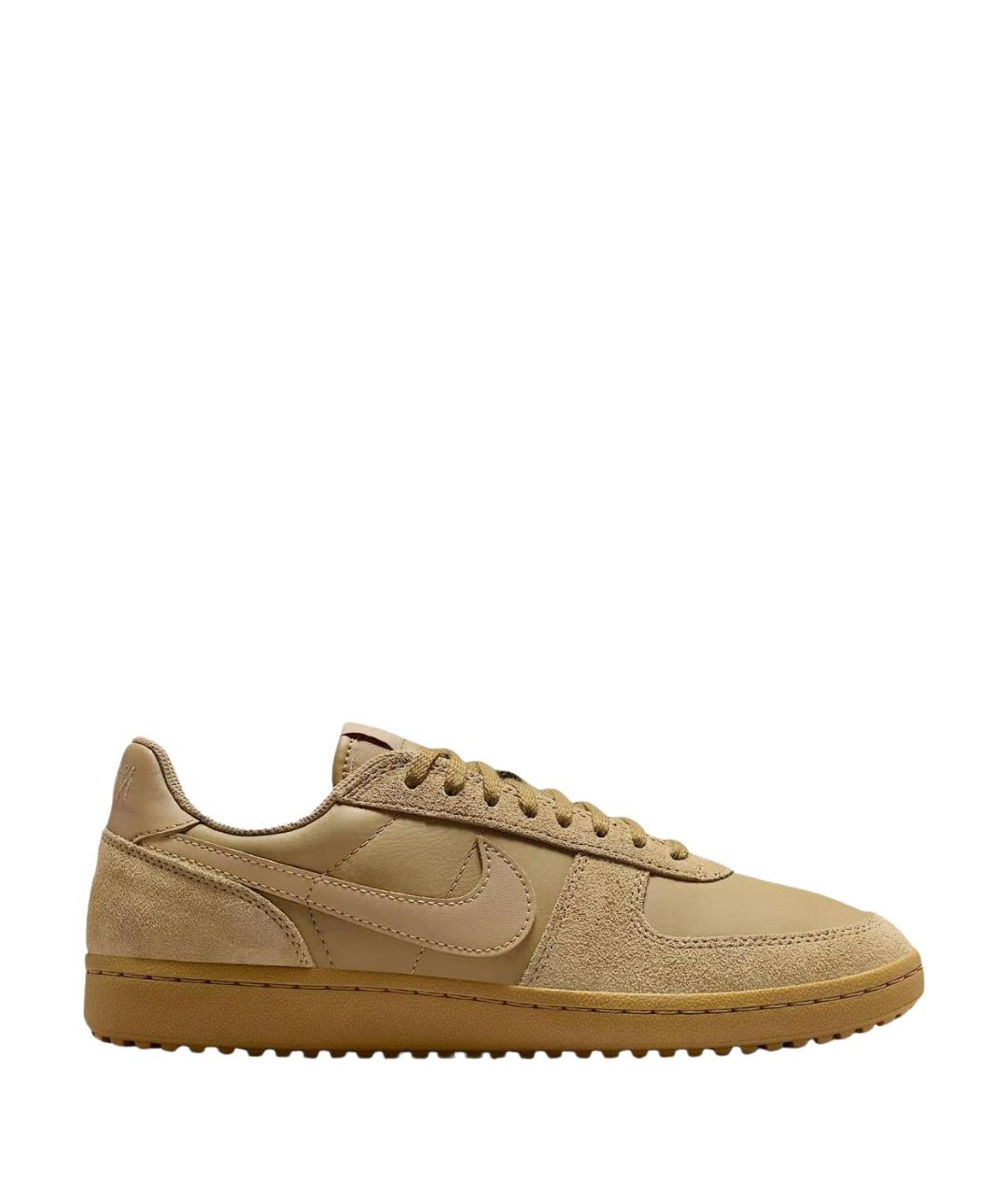 NIKE Коричневые замшевые низкие кроссовки / кеды, фото 1