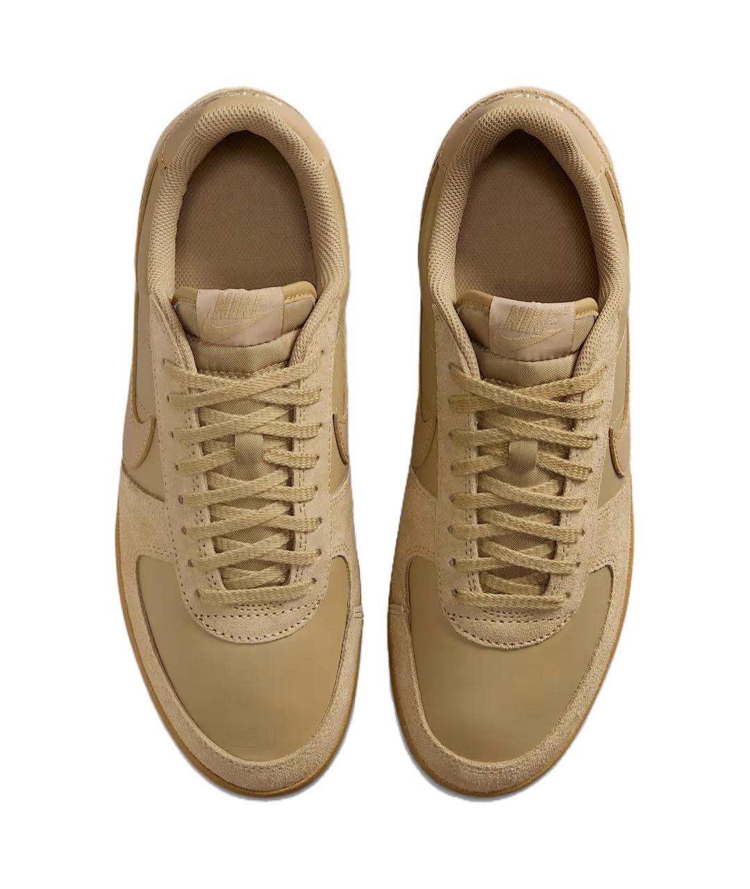 NIKE Коричневые замшевые низкие кроссовки / кеды, фото 3
