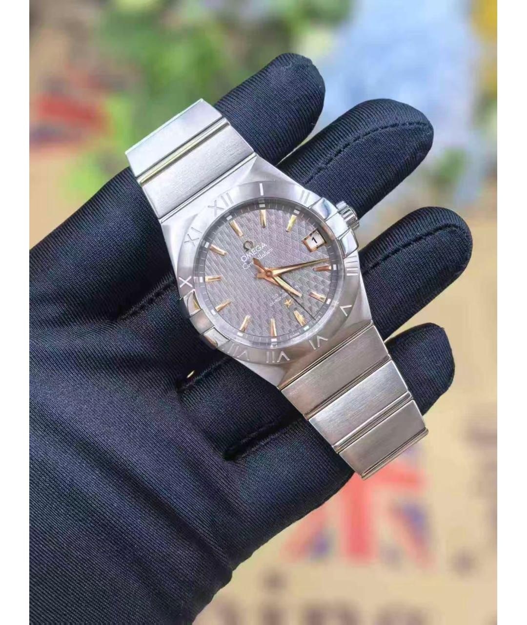 OMEGA Серебряные часы, фото 3