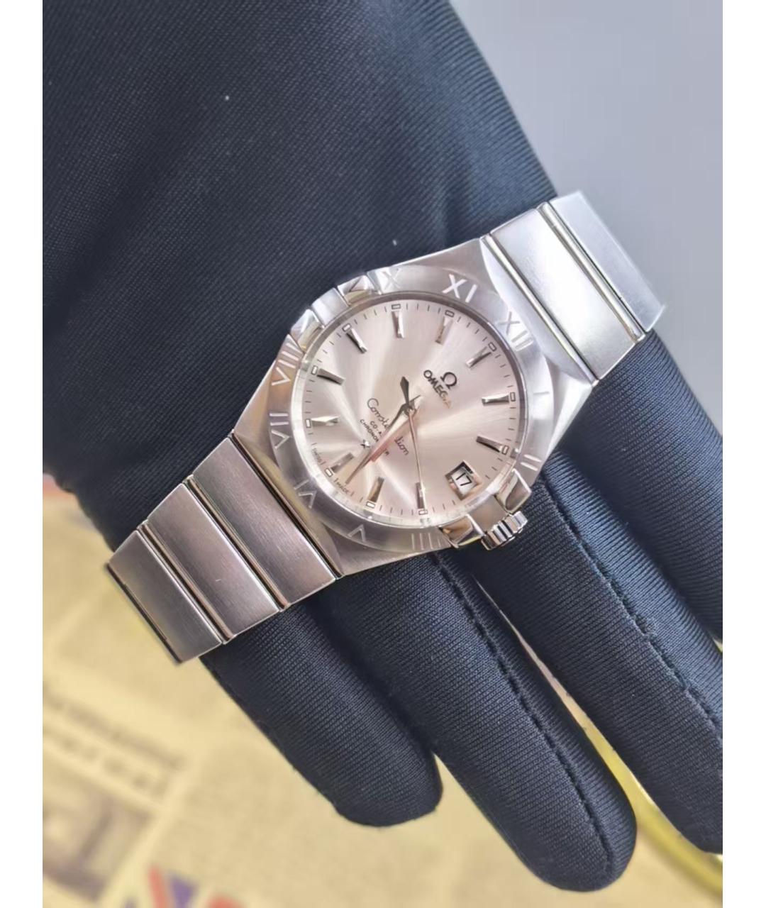 OMEGA Серебряные часы, фото 2