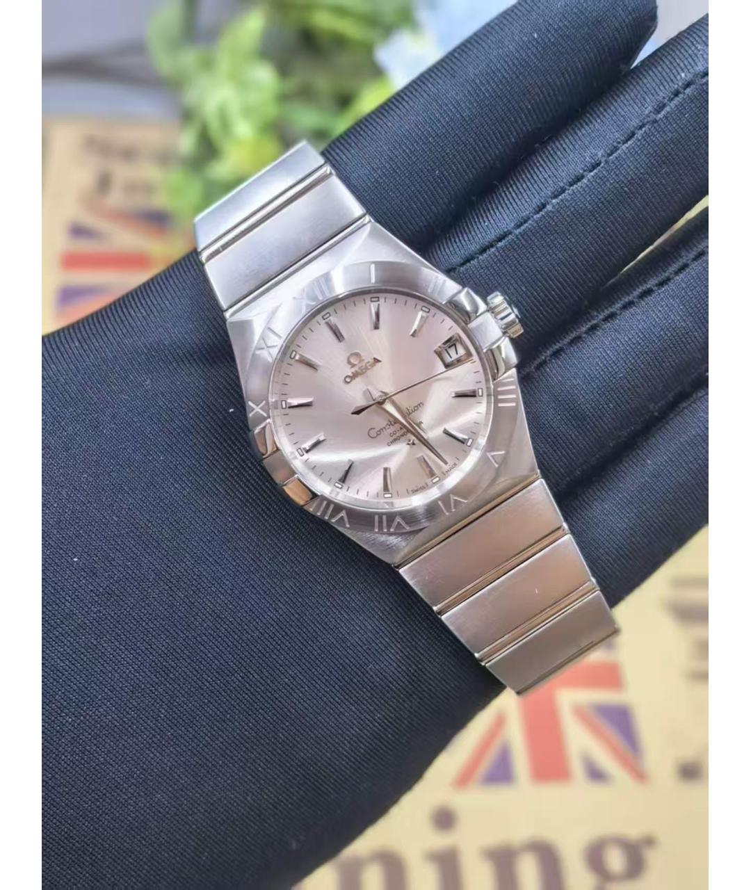 OMEGA Серебряные часы, фото 3