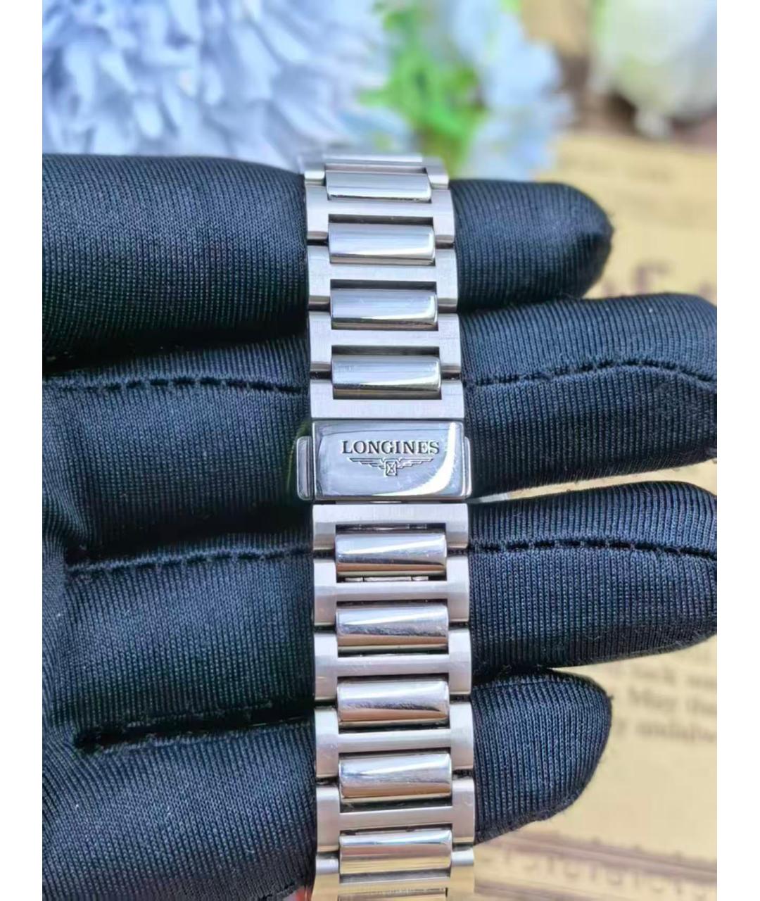 LONGINES Зеленые часы, фото 4