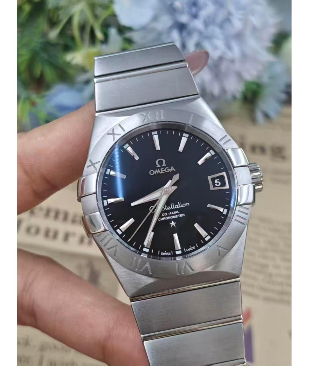 OMEGA Серебряные часы, фото 2