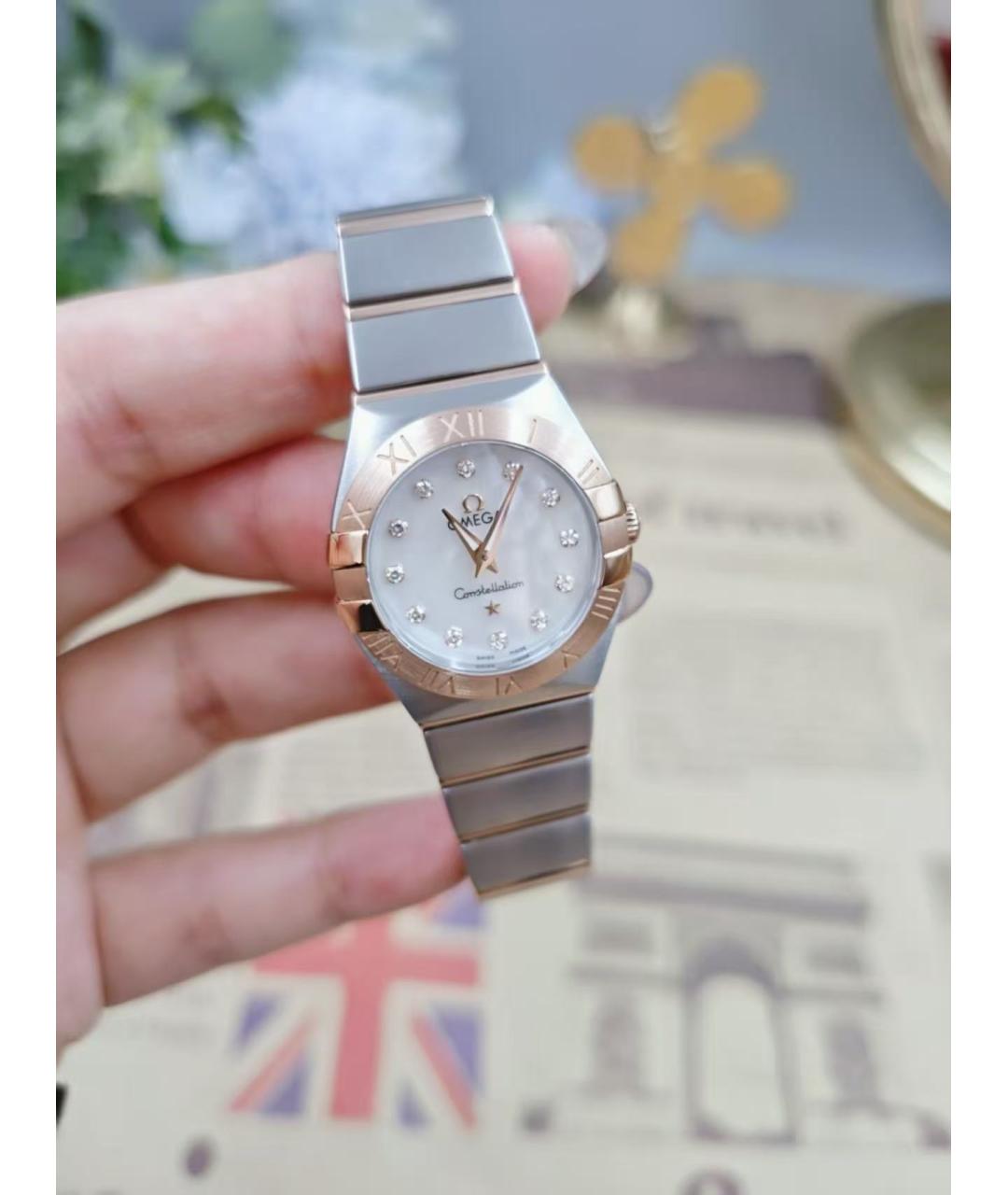 OMEGA Серебряные часы, фото 3