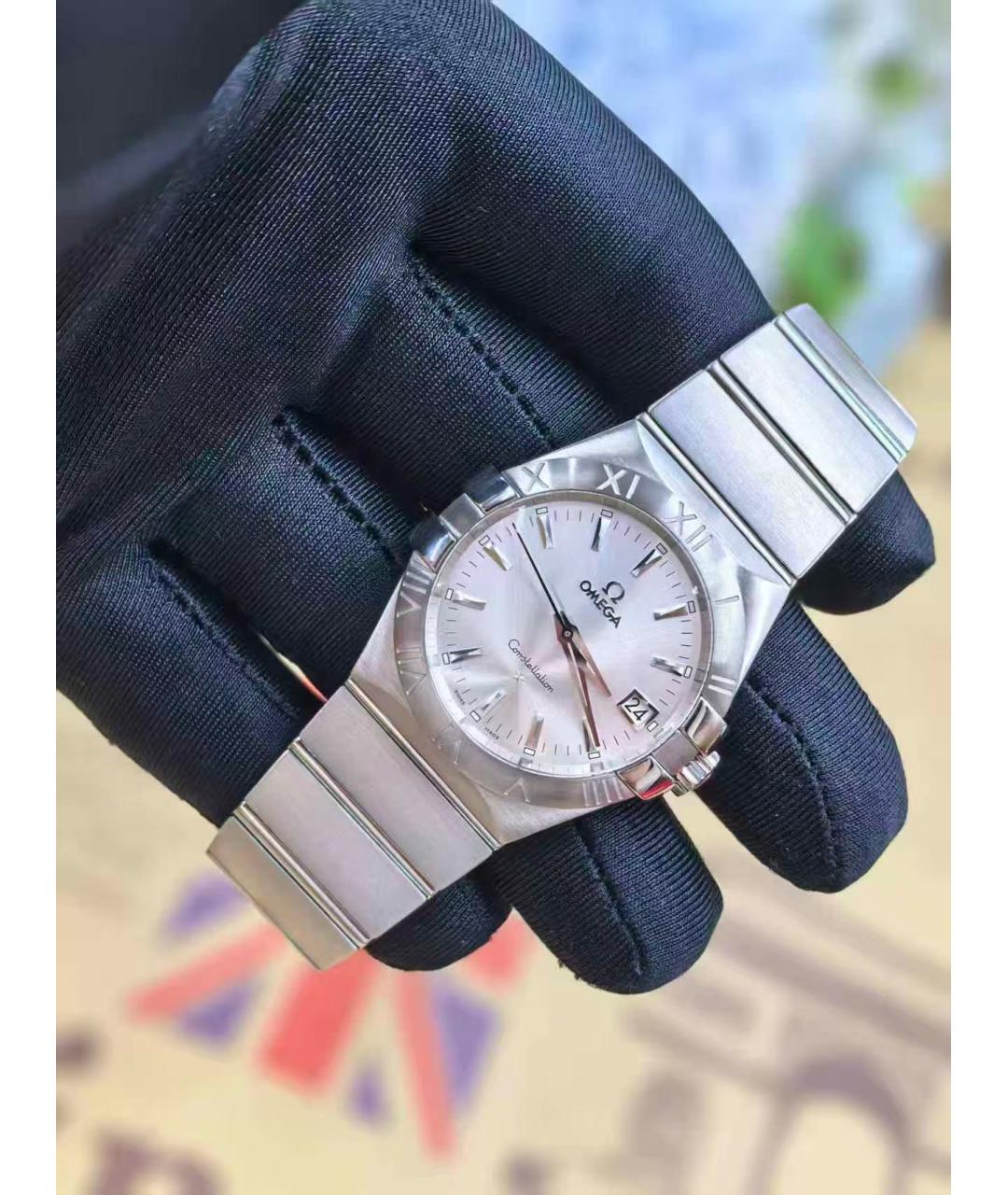 OMEGA Серебряные часы, фото 2