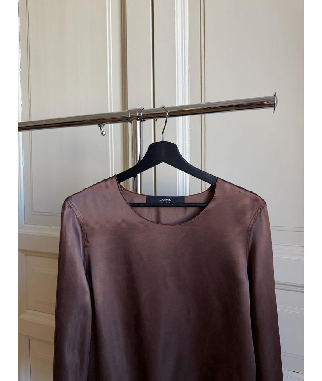 LANVIN Коричневая блузы, фото 3