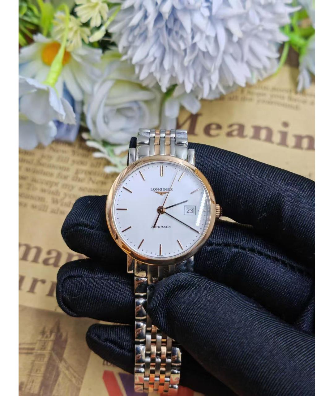 LONGINES Серебряные часы, фото 2