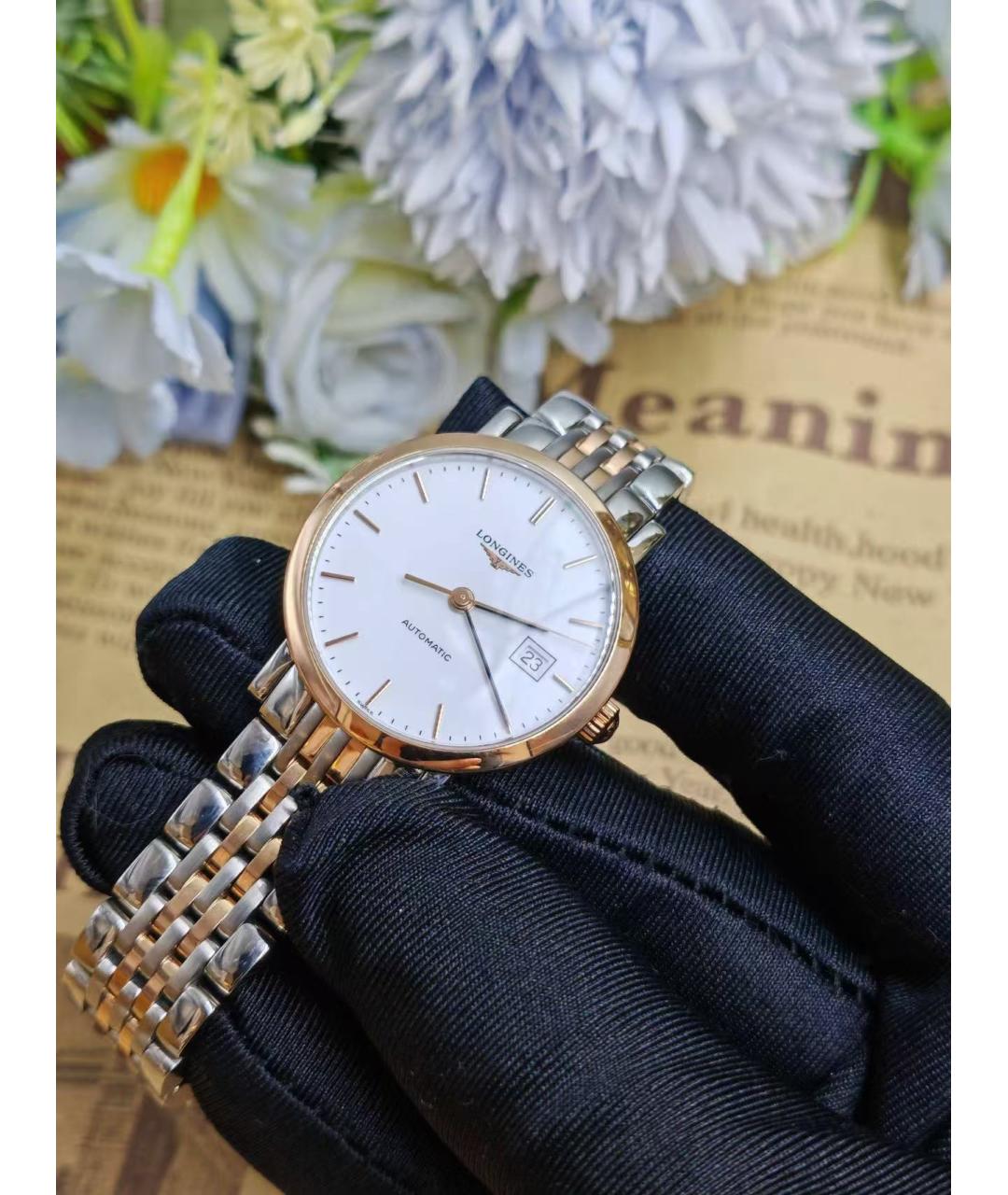 LONGINES Серебряные часы, фото 4