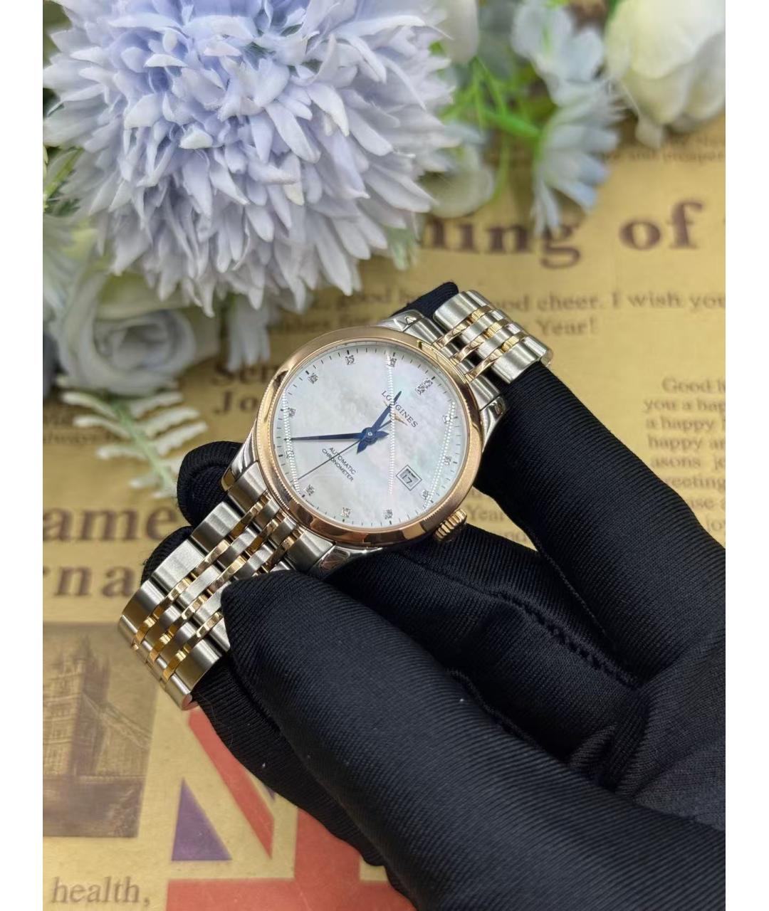 LONGINES Золотые часы, фото 3