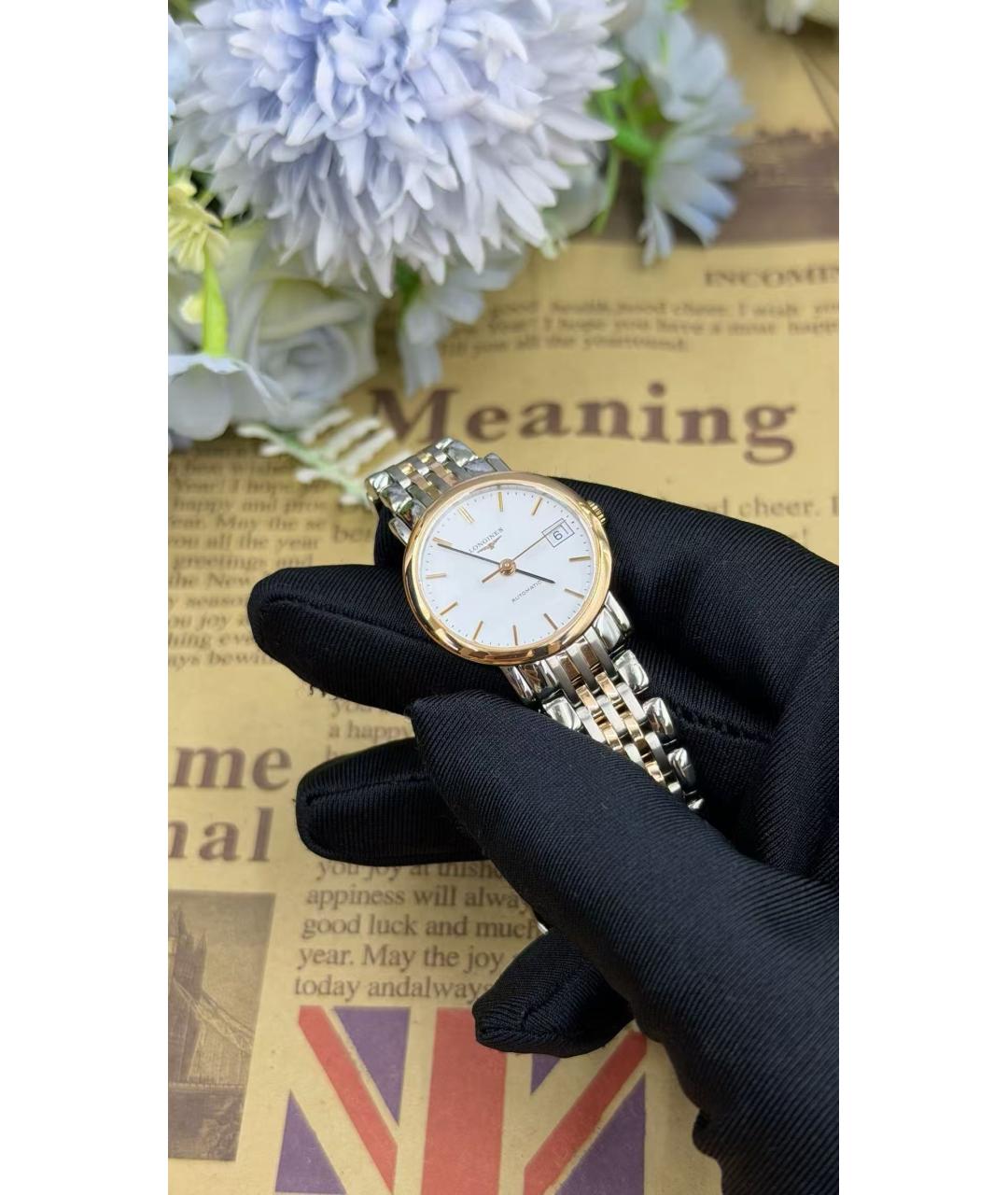 LONGINES Серебряные часы, фото 4