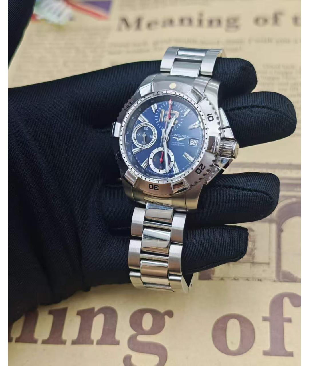 LONGINES Серебряные часы, фото 2