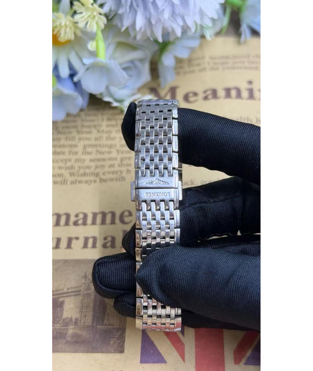 LONGINES Серебряные часы, фото 4