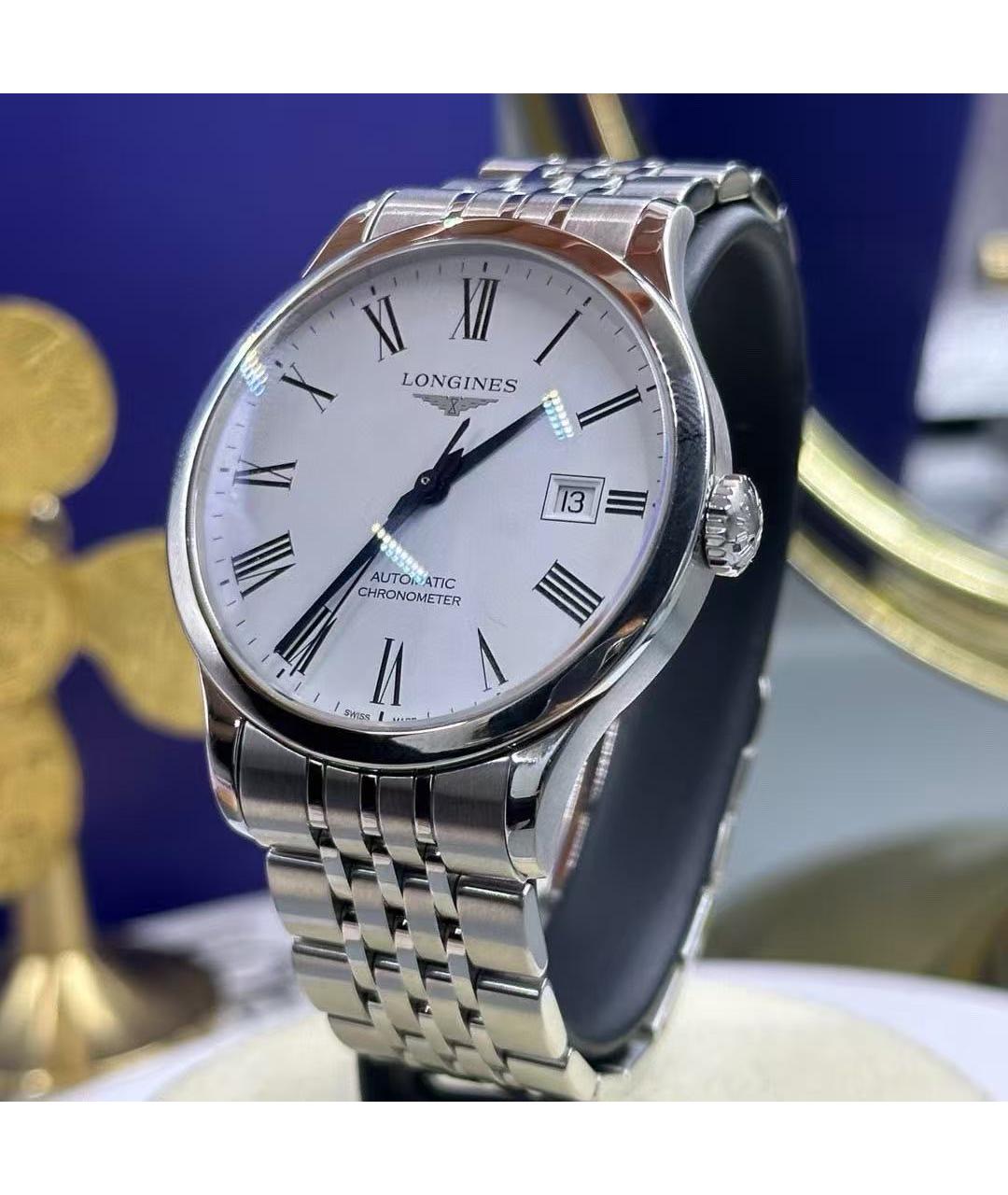 LONGINES Серебряные часы, фото 3