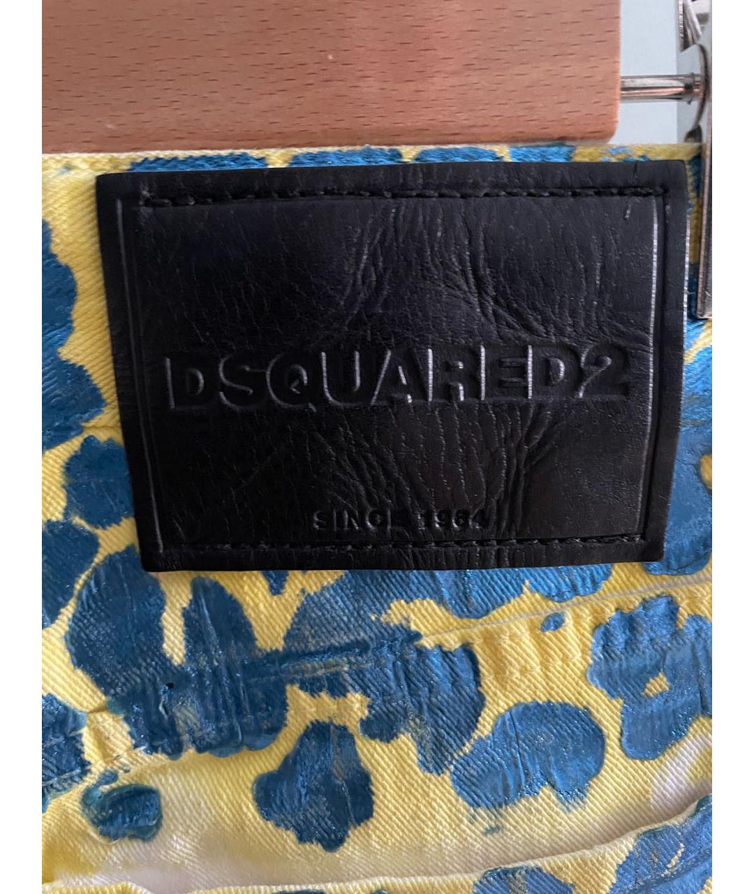 DSQUARED2 Мульти хлопко-эластановые джинсы слим, фото 7