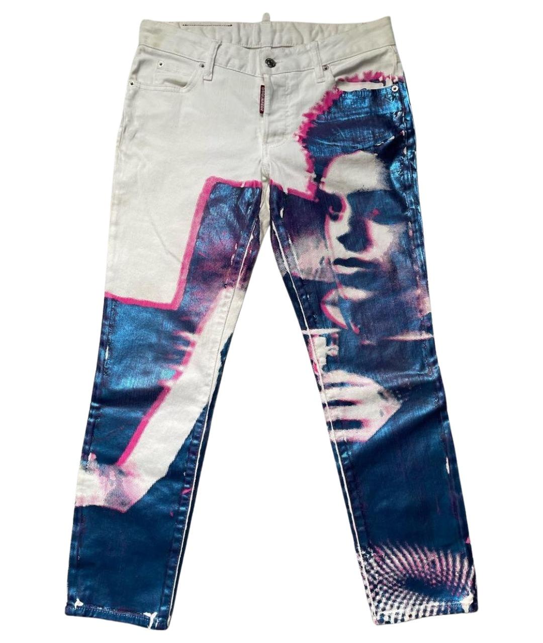 DSQUARED2 Мульти хлопко-эластановые джинсы слим, фото 1