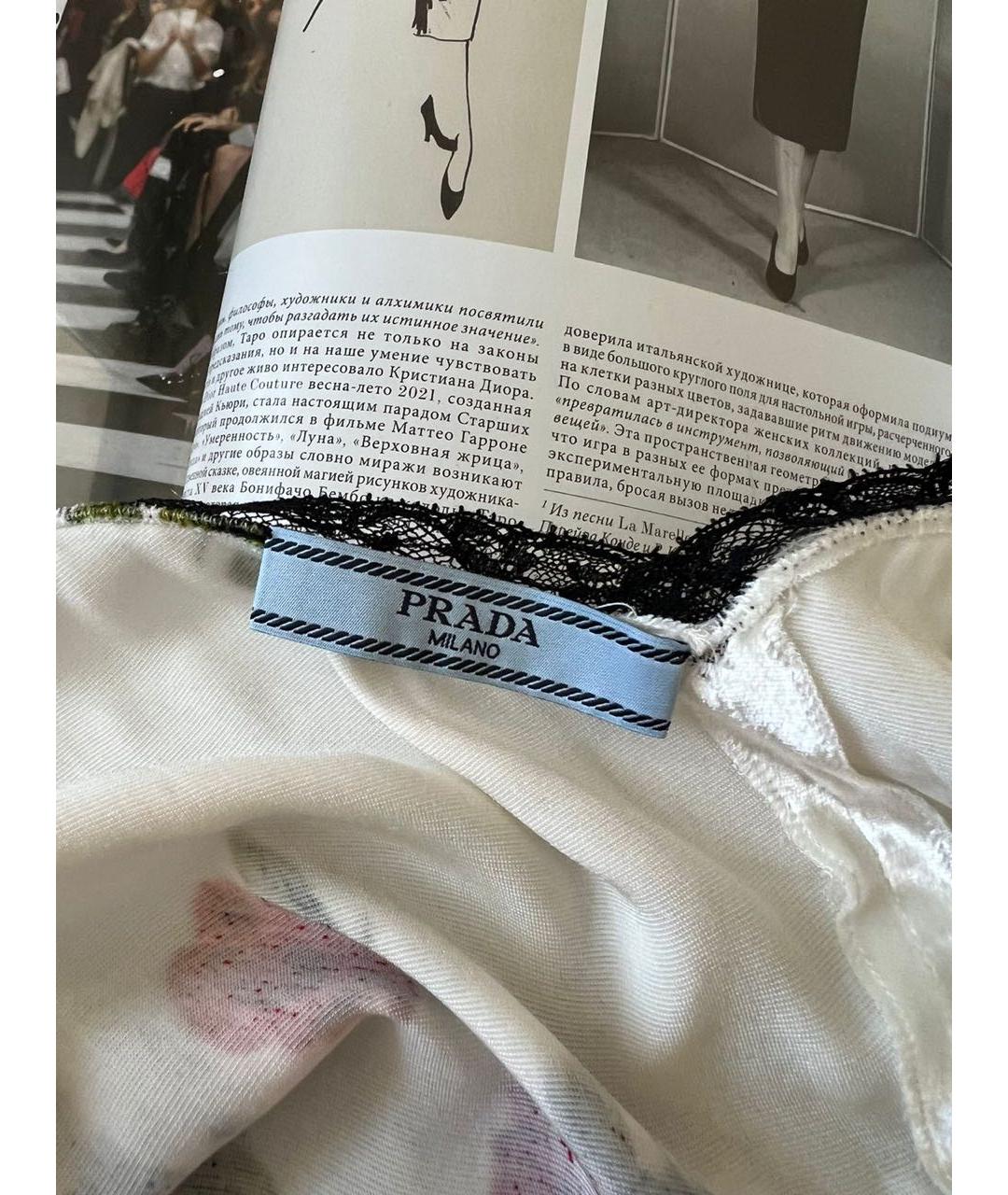PRADA Белое повседневное платье, фото 6