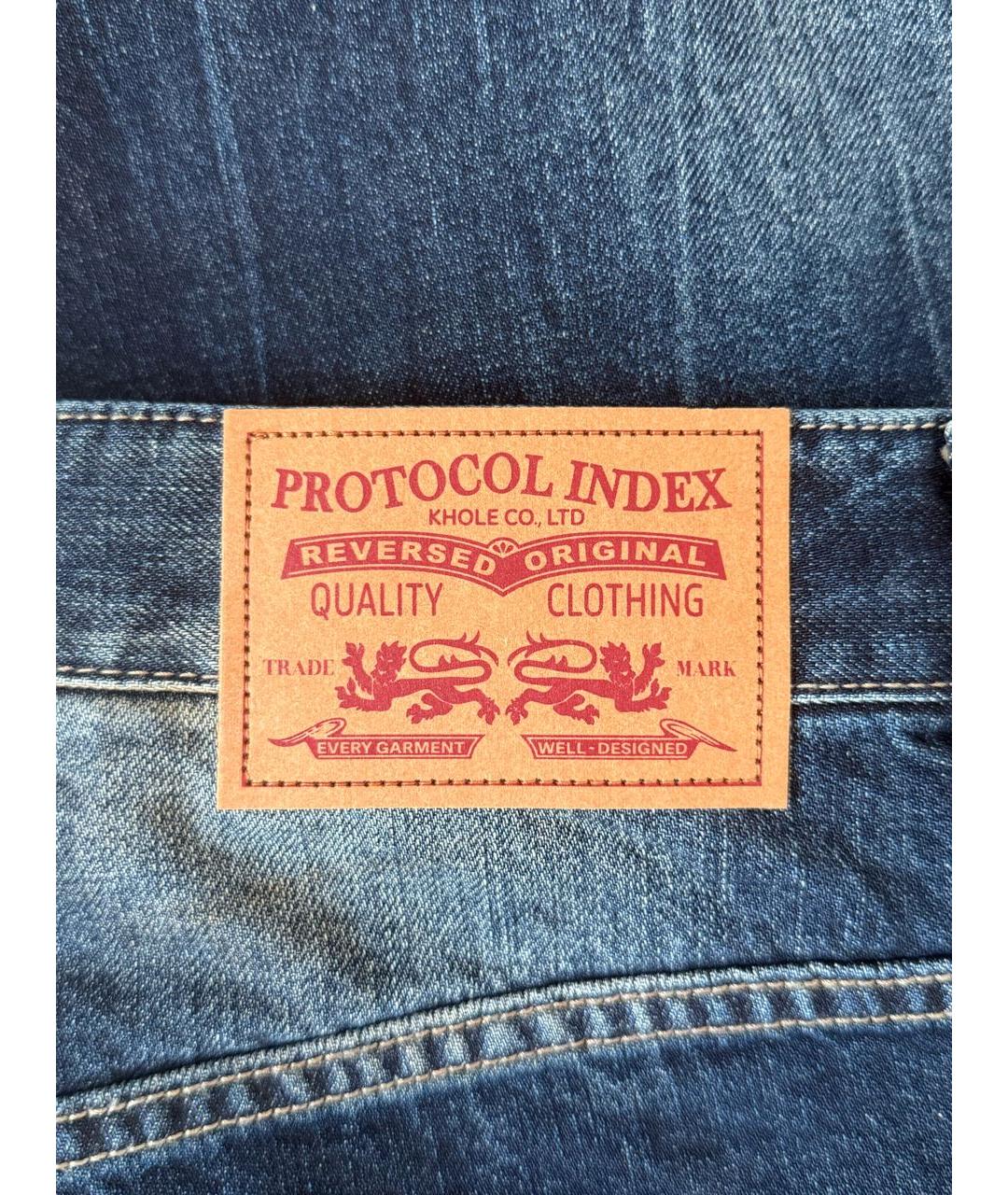 PROTOCOL INDEX Темно-синие джинсы, фото 5