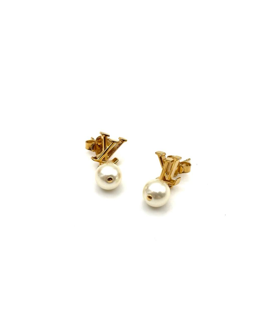 LOUIS VUITTON Золотые серьги, фото 3
