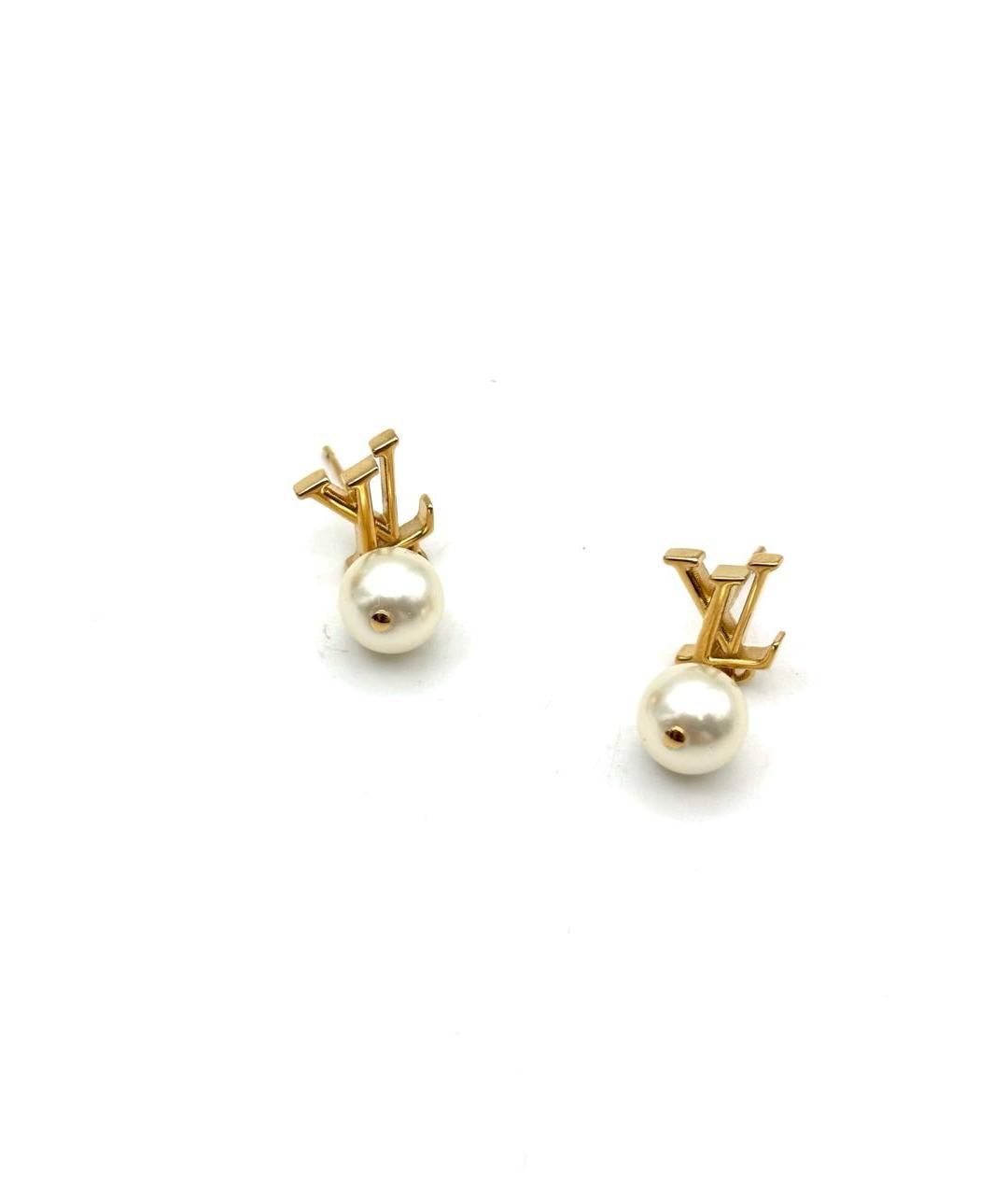 LOUIS VUITTON Золотые серьги, фото 4
