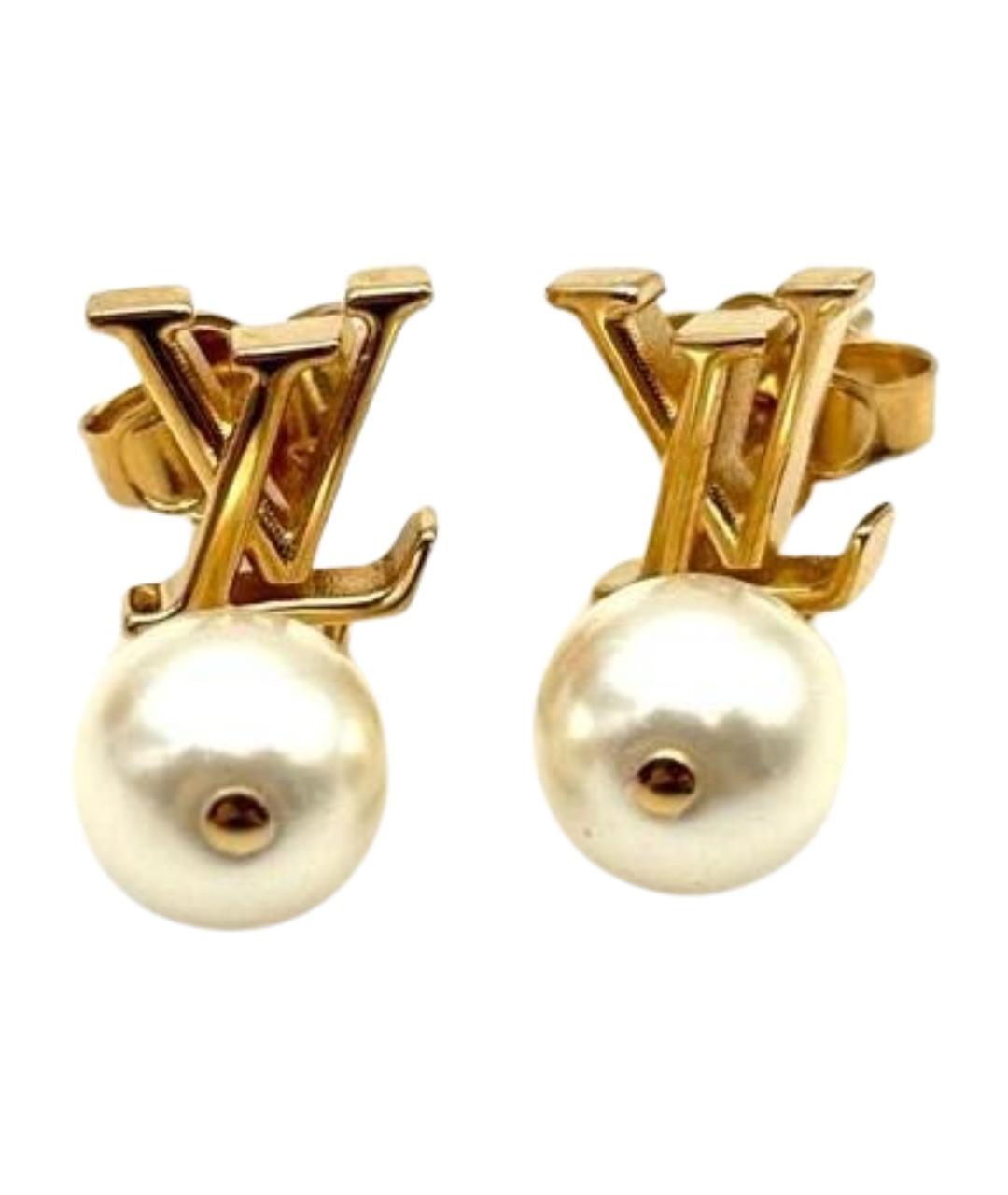 LOUIS VUITTON Золотые серьги, фото 1