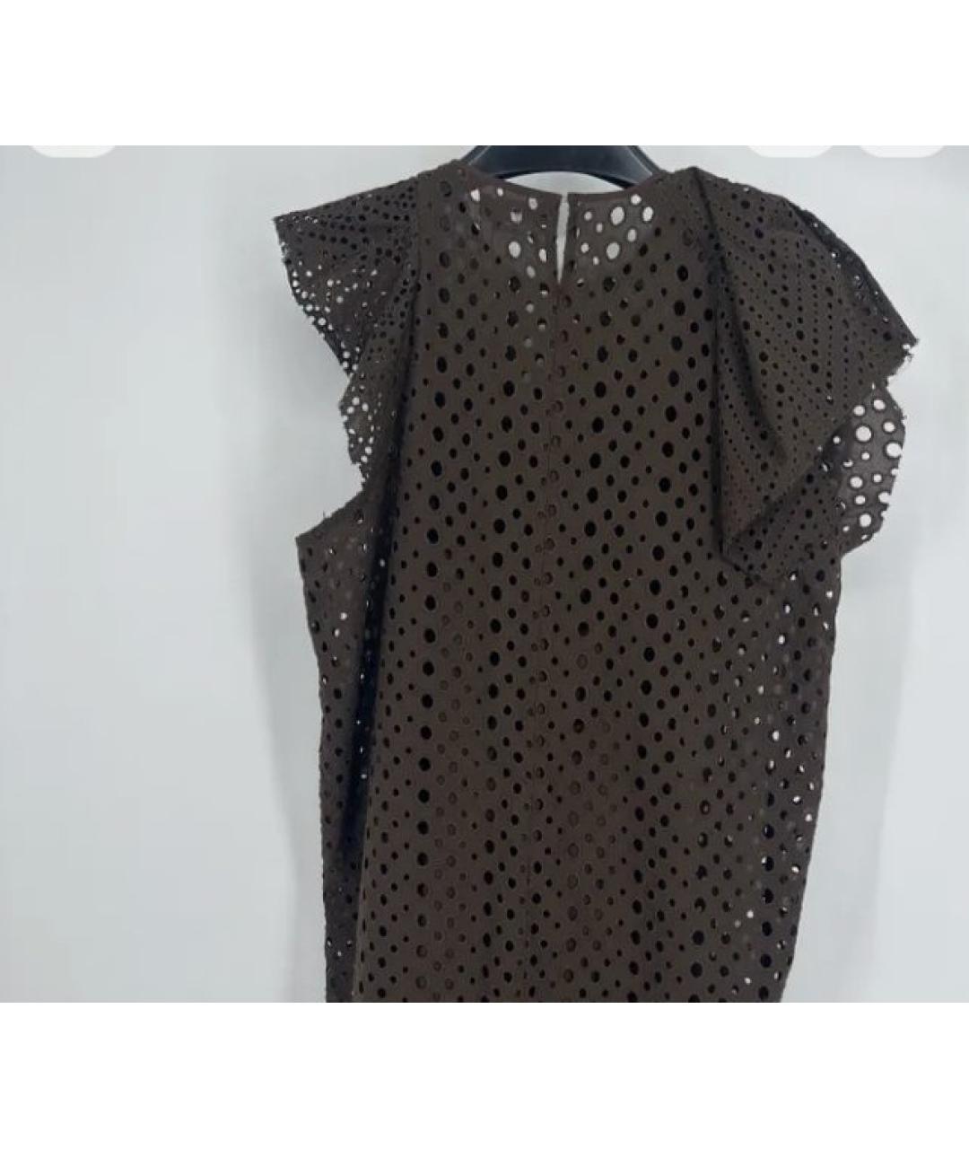 ISABEL MARANT Коричневое хлопковое платье, фото 3