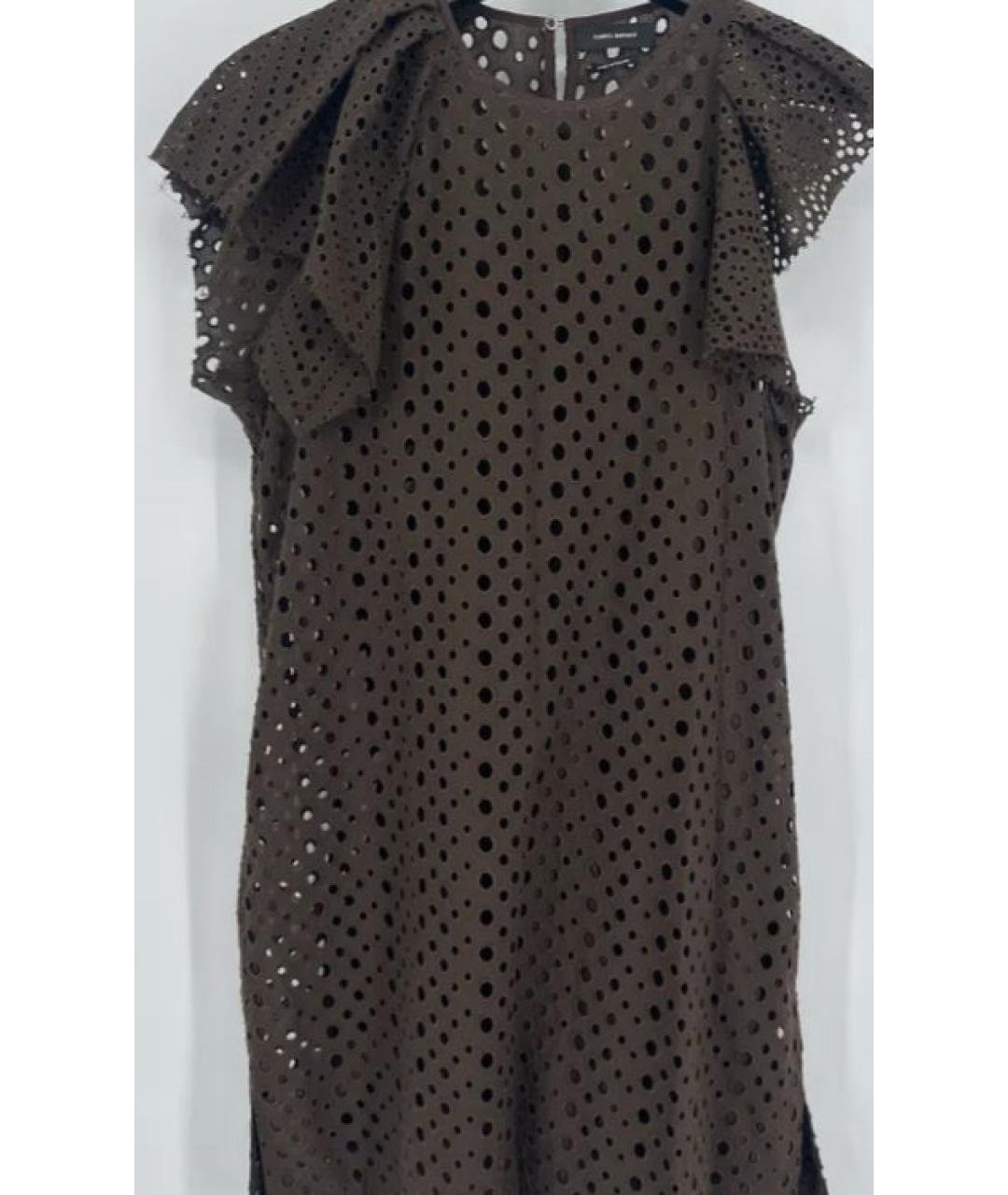 ISABEL MARANT Коричневое хлопковое платье, фото 4