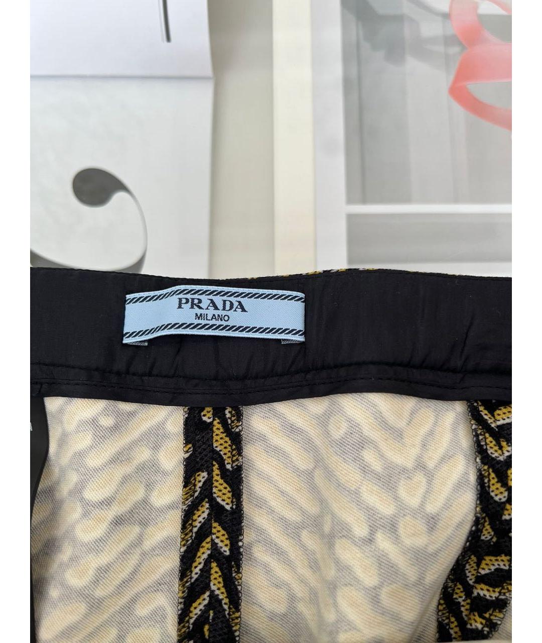 PRADA Мульти прямые брюки, фото 6