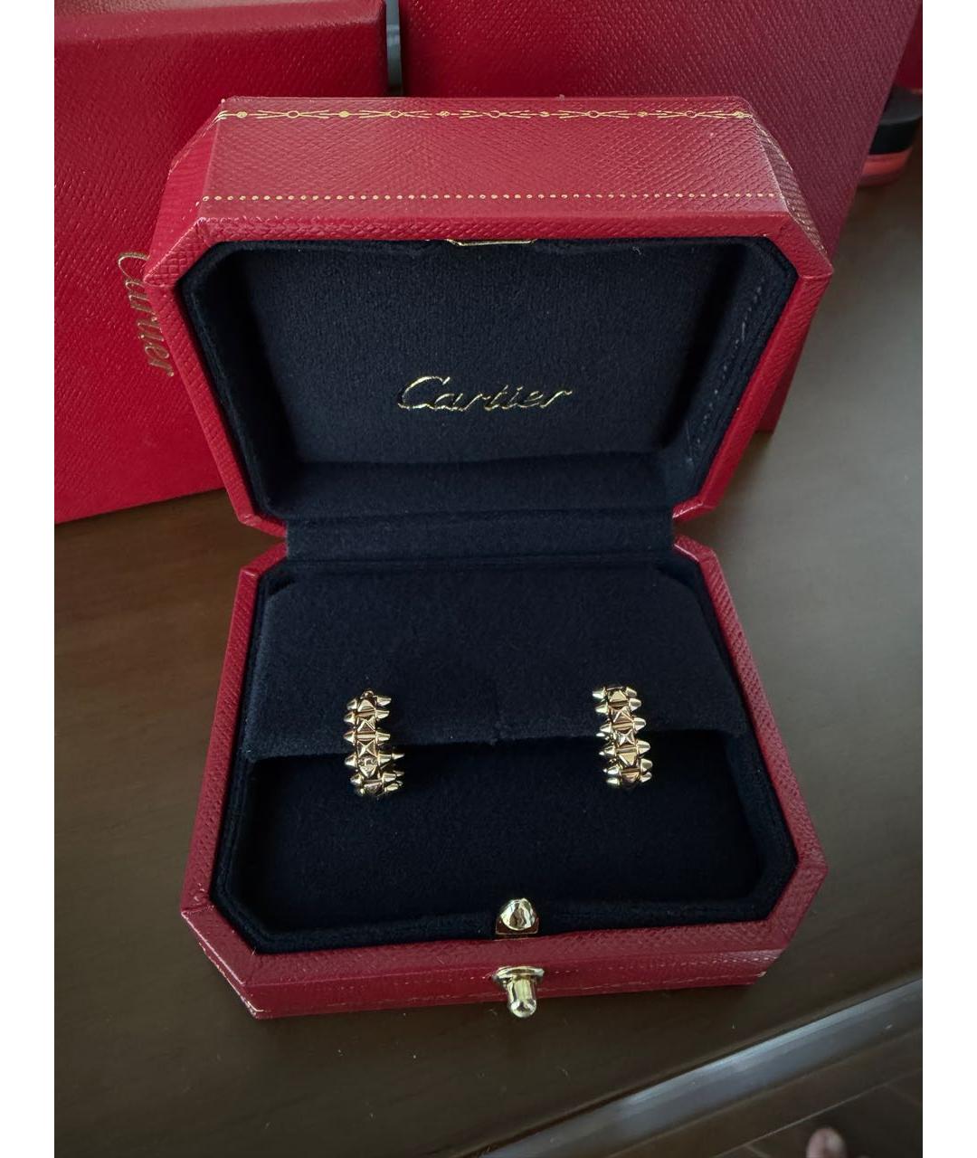 CARTIER Золотые серьги из розового золота, фото 5