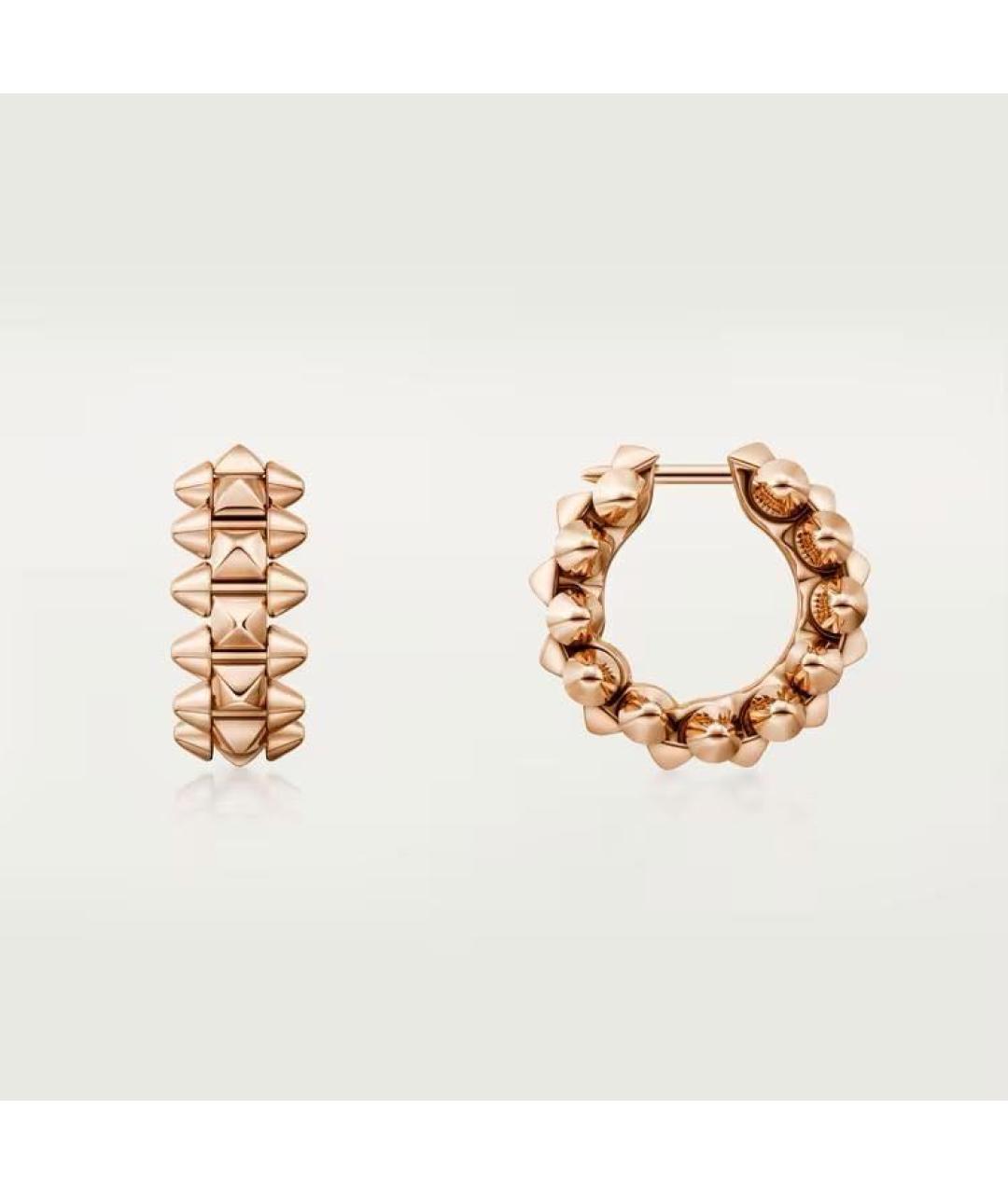 CARTIER Золотые серьги из розового золота, фото 7