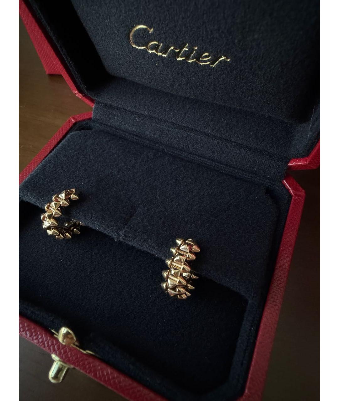 CARTIER Золотые серьги из розового золота, фото 4
